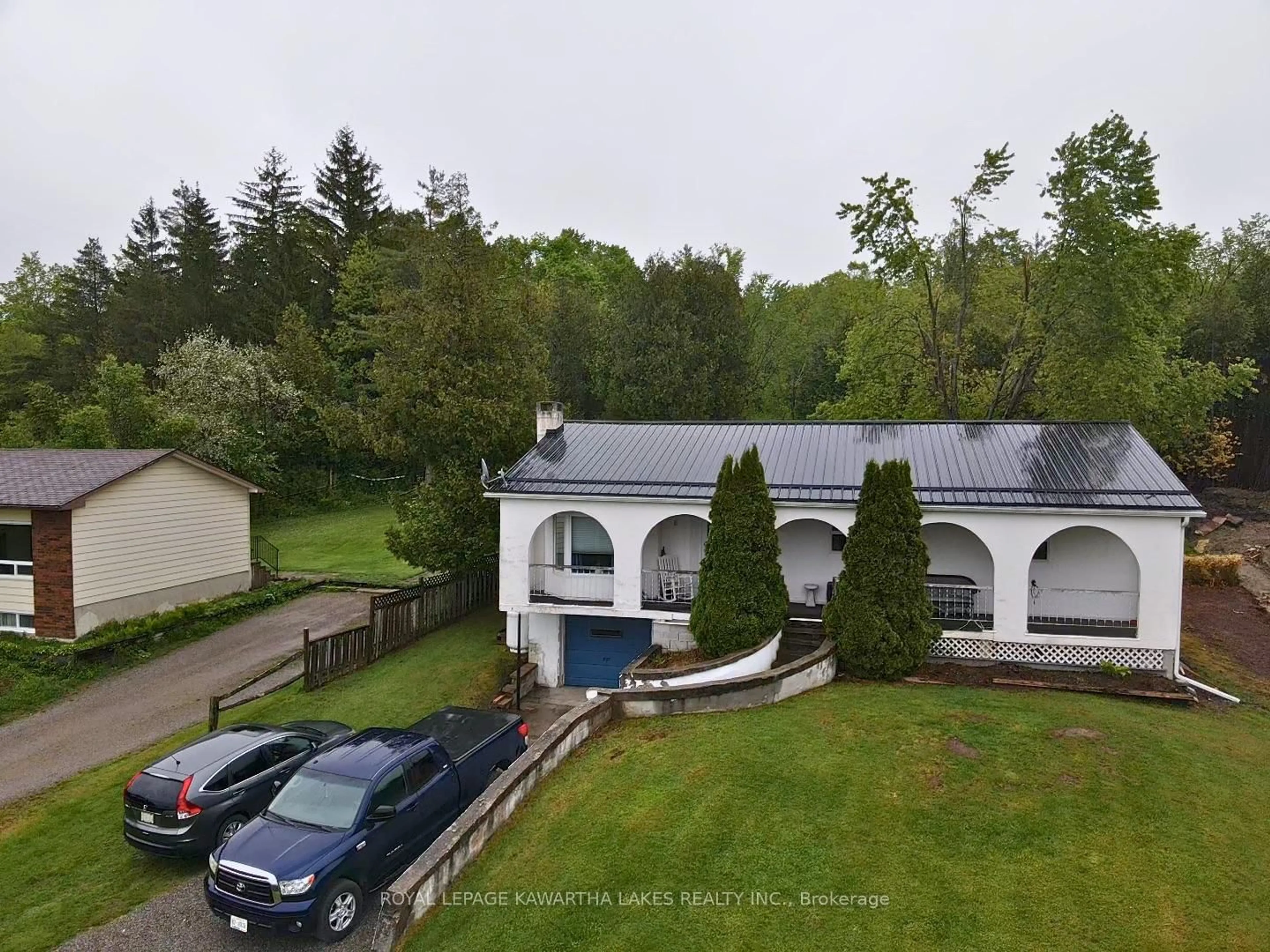 A pic from outside/outdoor area/front of a property/back of a property/a pic from drone, unknown for 835 Cedar Glen Rd, Kawartha Lakes Ontario K0M 1L0