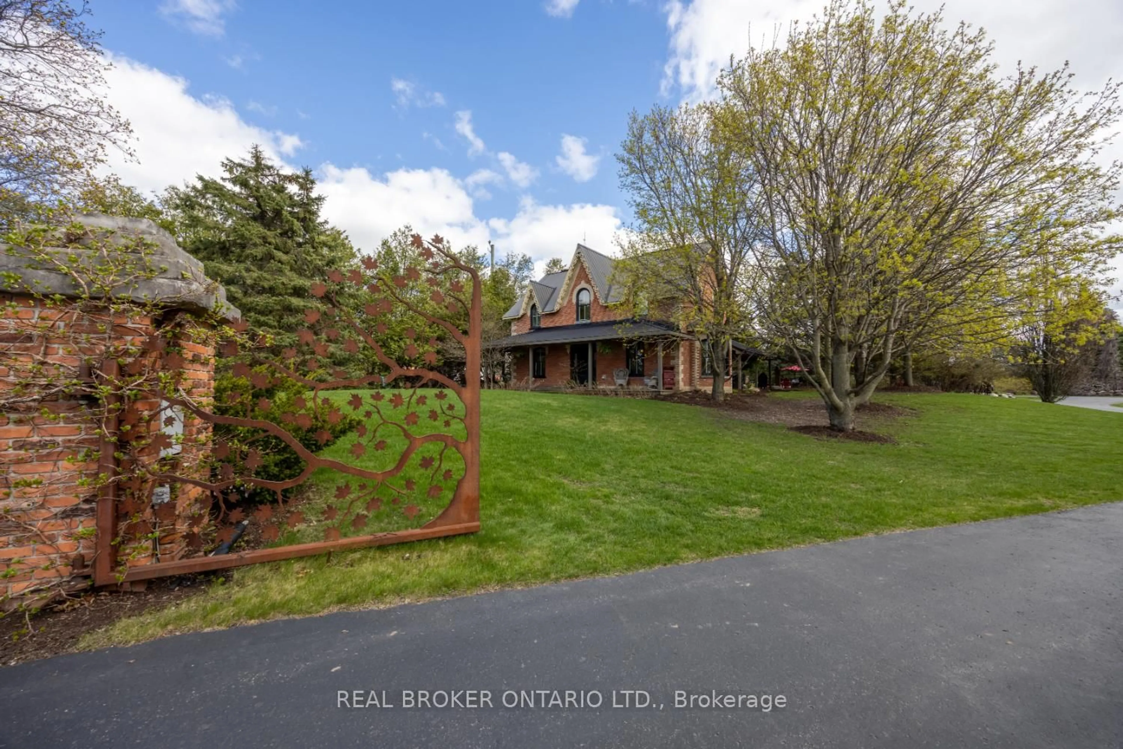 A pic from outside/outdoor area/front of a property/back of a property/a pic from drone, water/lake/river/ocean view for 832 Highway 7A, Kawartha Lakes Ontario L0A 1A0