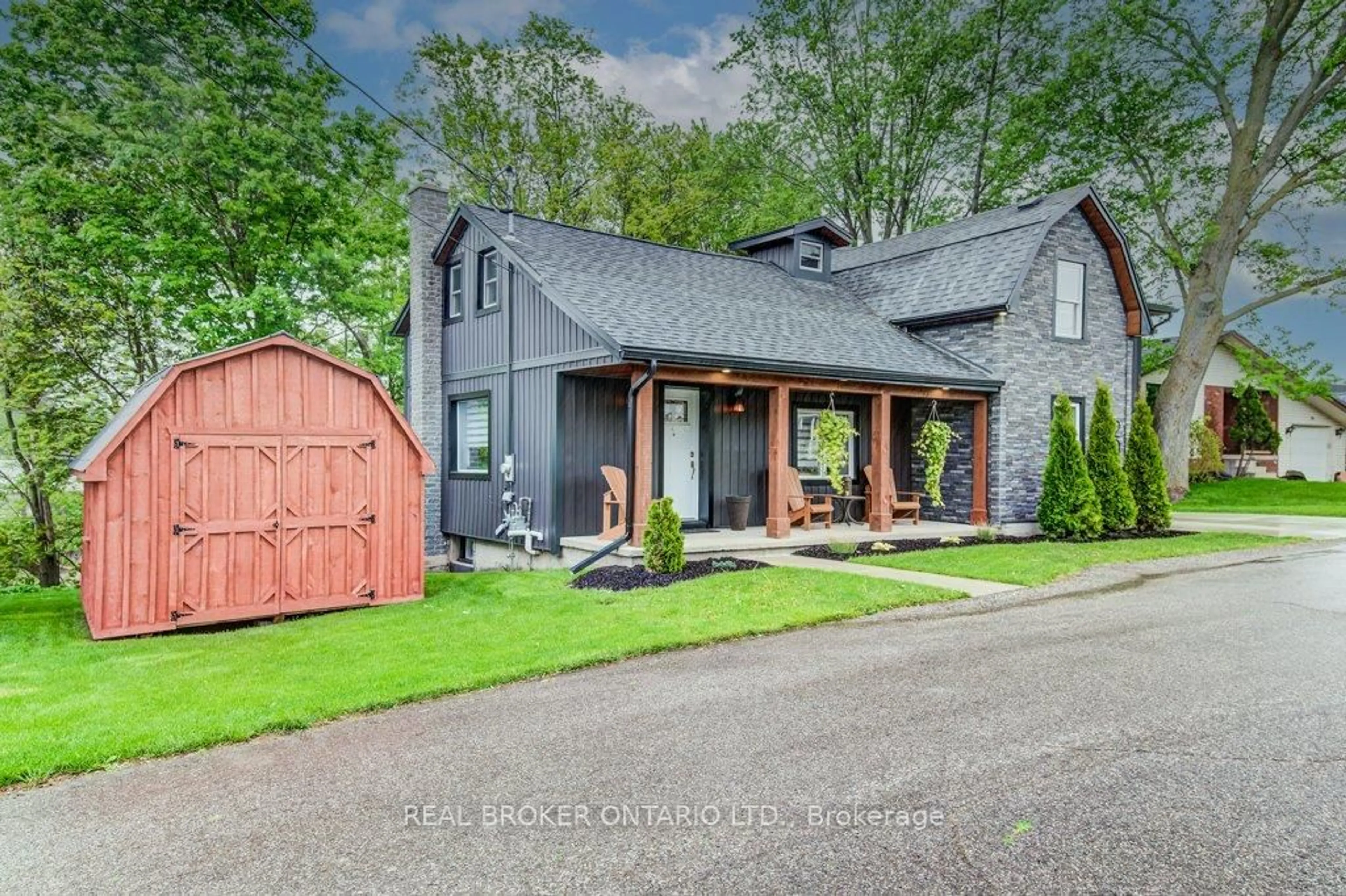 Home with brick exterior material, street for 20 David St, Wellesley Ontario N0B 2T0