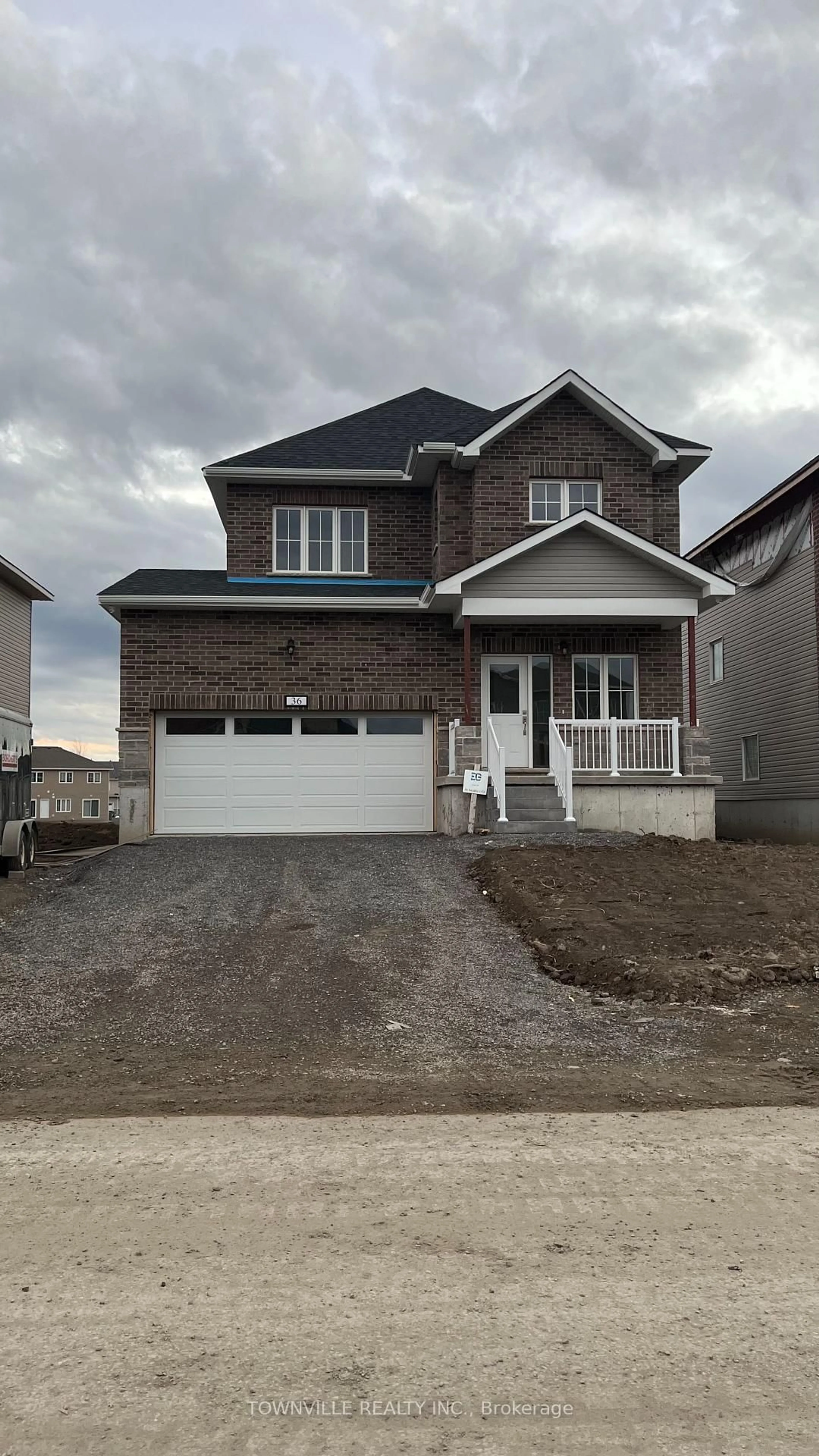 Home with brick exterior material, street for 36 Bradden Cres, Belleville Ontario K8N 0T8