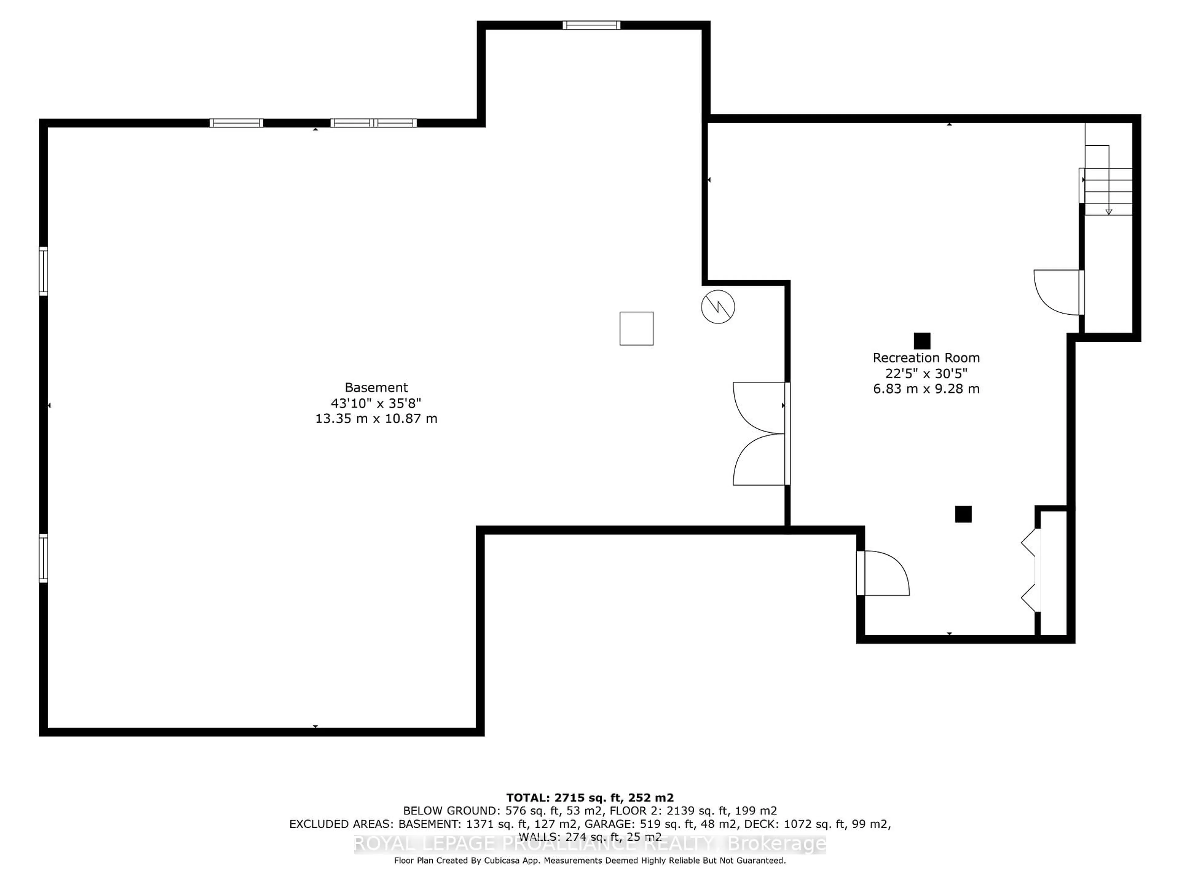Floor plan for 7603 Bethel Grove Rd, Hamilton Township Ontario K9A 4J7