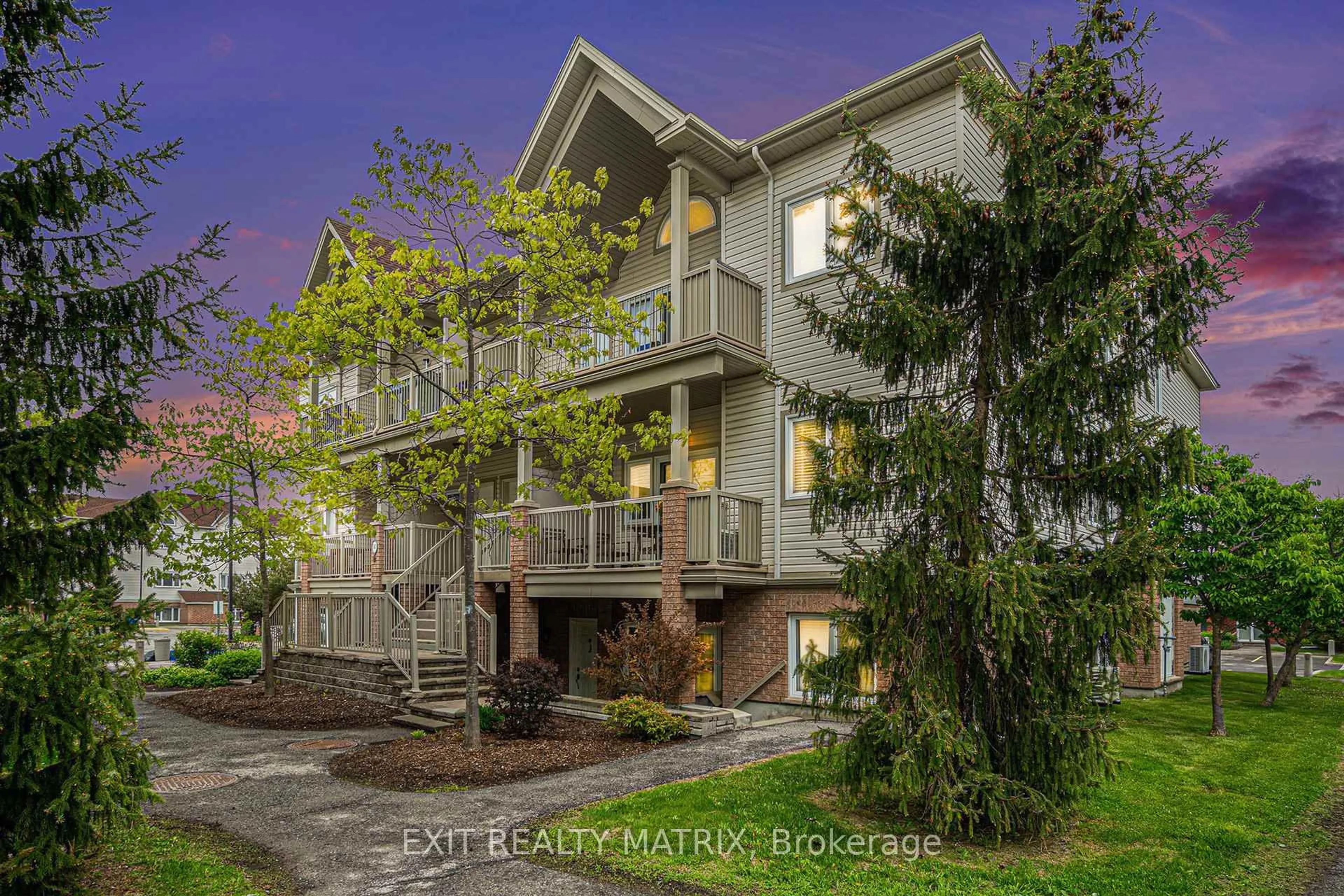 Home with vinyl exterior material, street for 767 Cedar Creek Dr #K, Ottawa Ontario K1T 0B3
