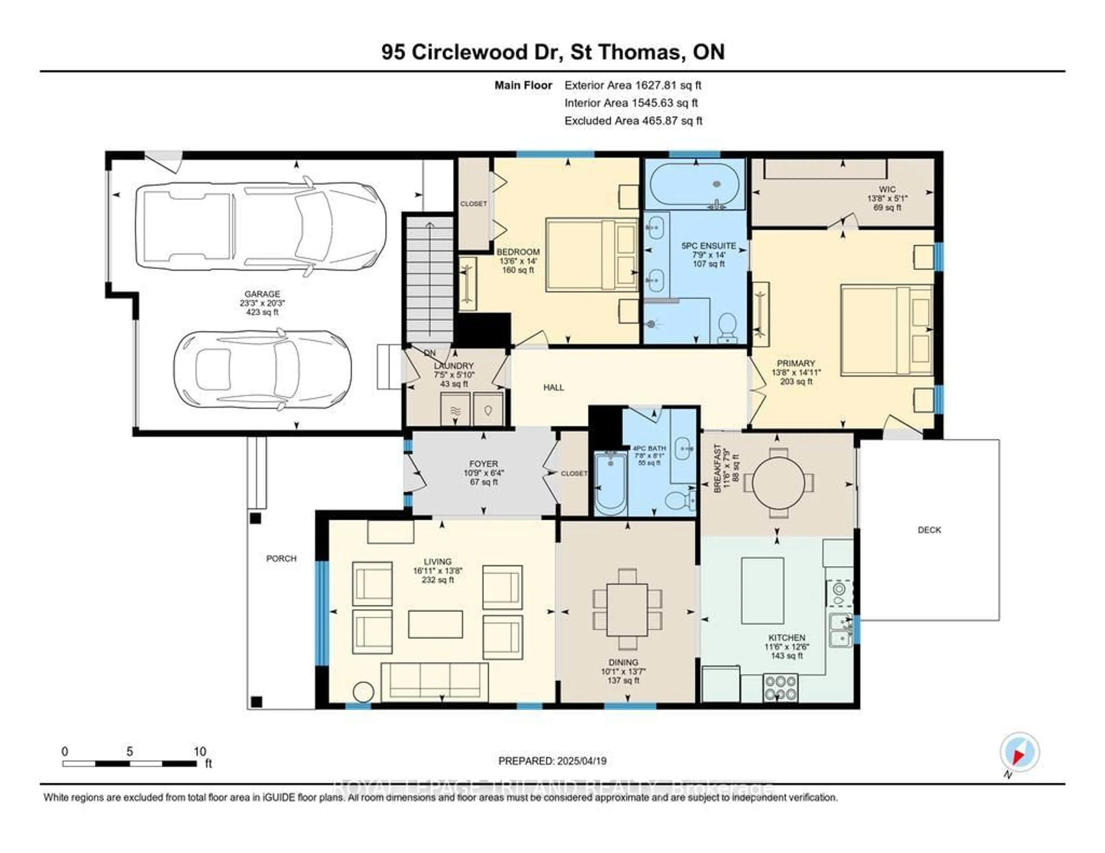 Floor plan for 95 CIRCLEWOOD Dr, St. Thomas Ontario N5P 0B2