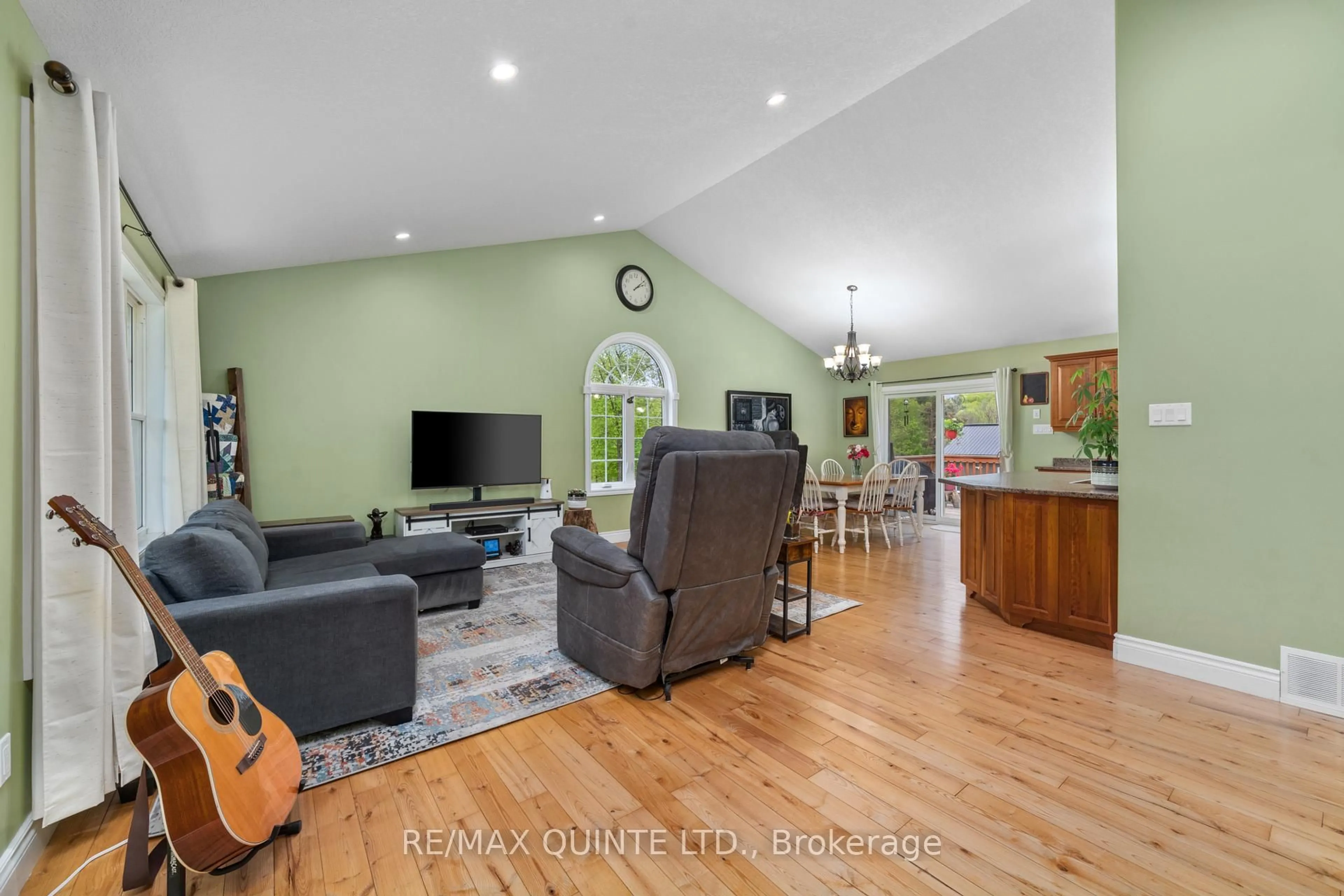 Living room with furniture, wood/laminate floor for 940 County Road 13 N/A, Stone Mills Ontario K0K 2A0