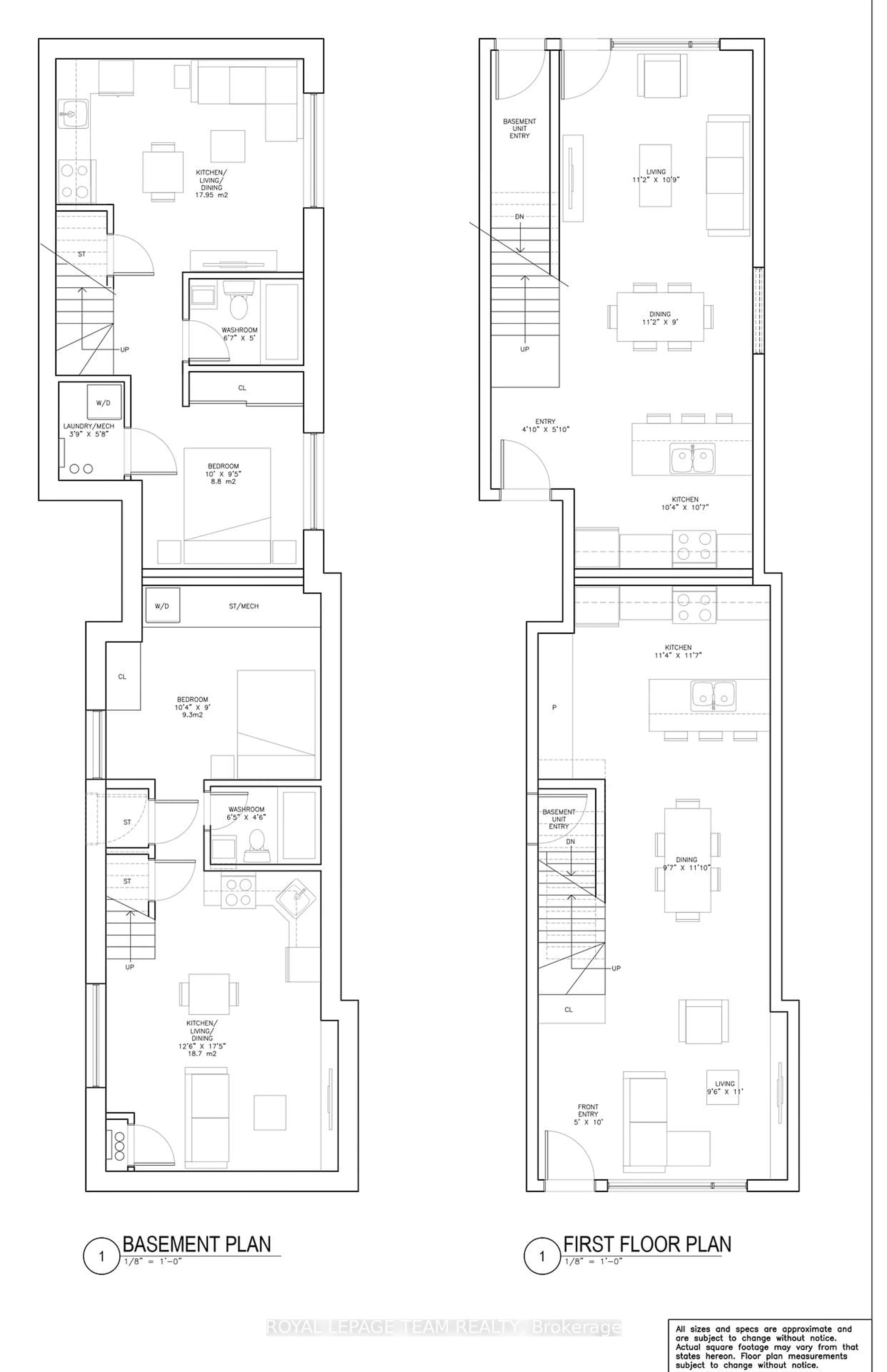 Floor plan for 123-125 Carruthers Ave, Ottawa Ontario K1Y 1N4