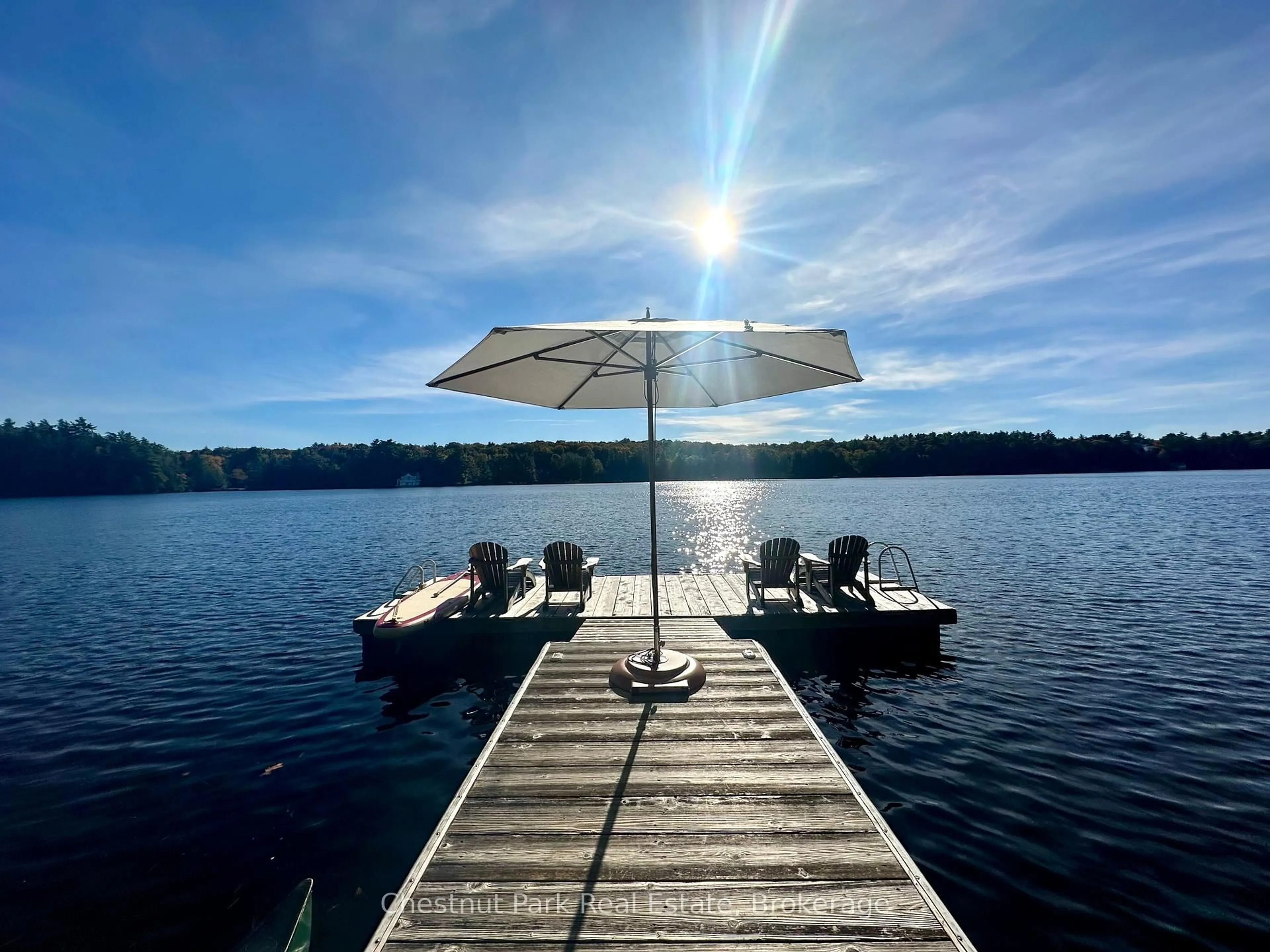 Patio, water/lake/river/ocean view for 1066 Apiary Rd, Muskoka Lakes Ontario P0B 1J0