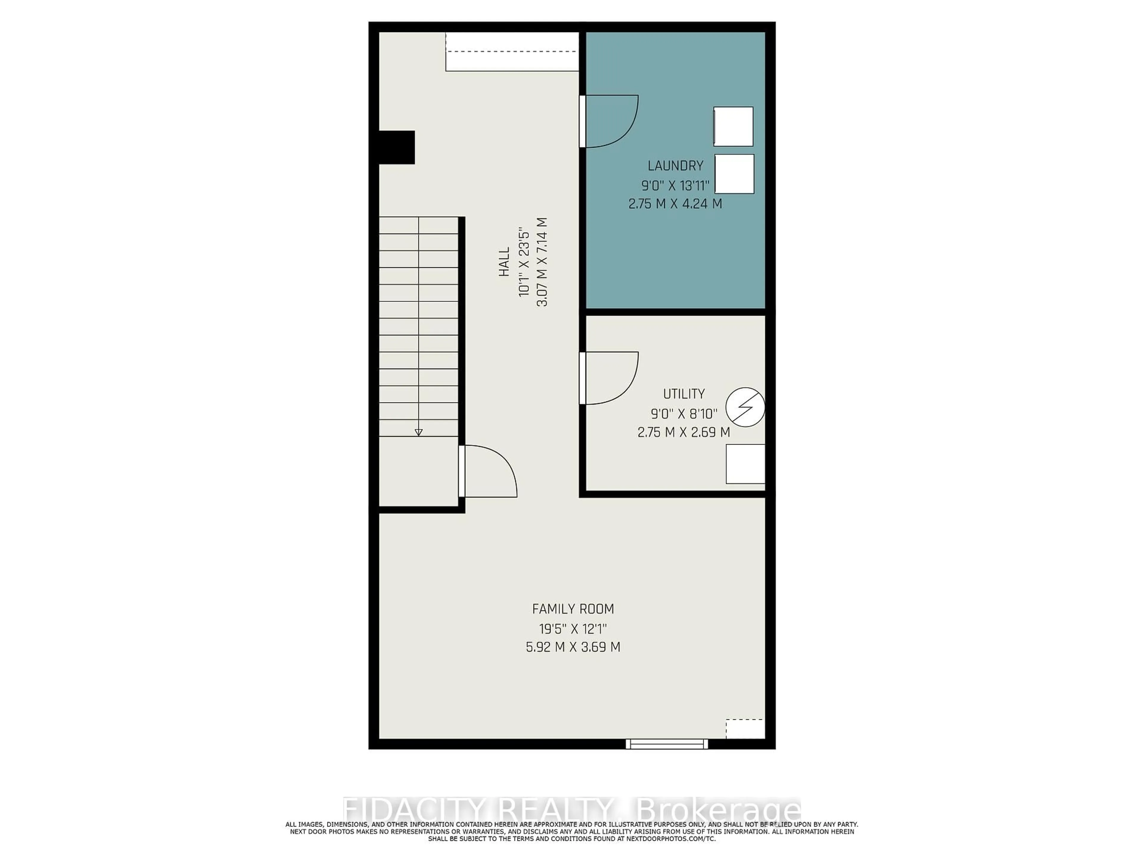 Floor plan for 19 Carmichael Crt, Ottawa Ontario K2K 1K1