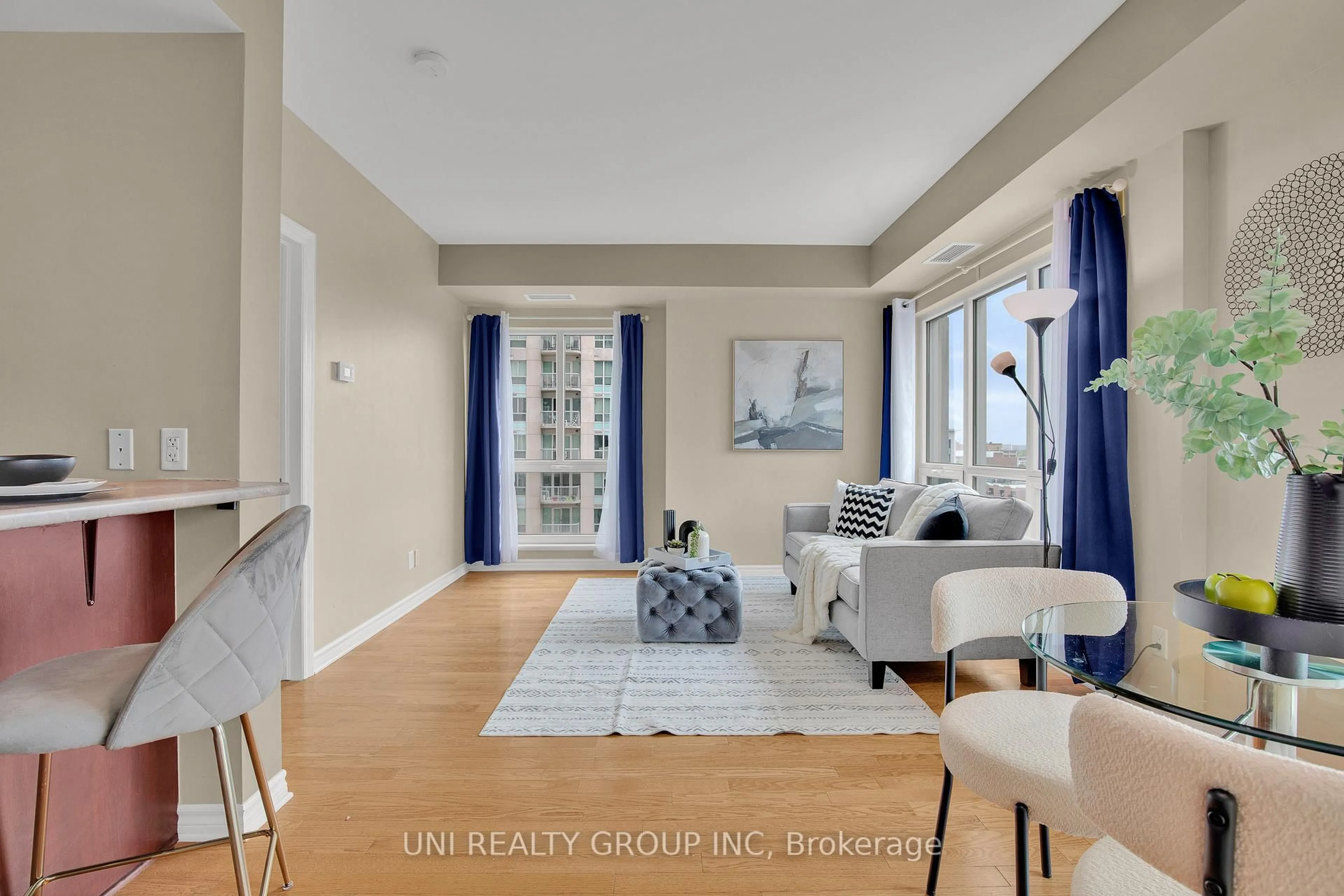 Living room with furniture, unknown for 200 Rideau St #1209, Ottawa Ontario K1N 5Y1