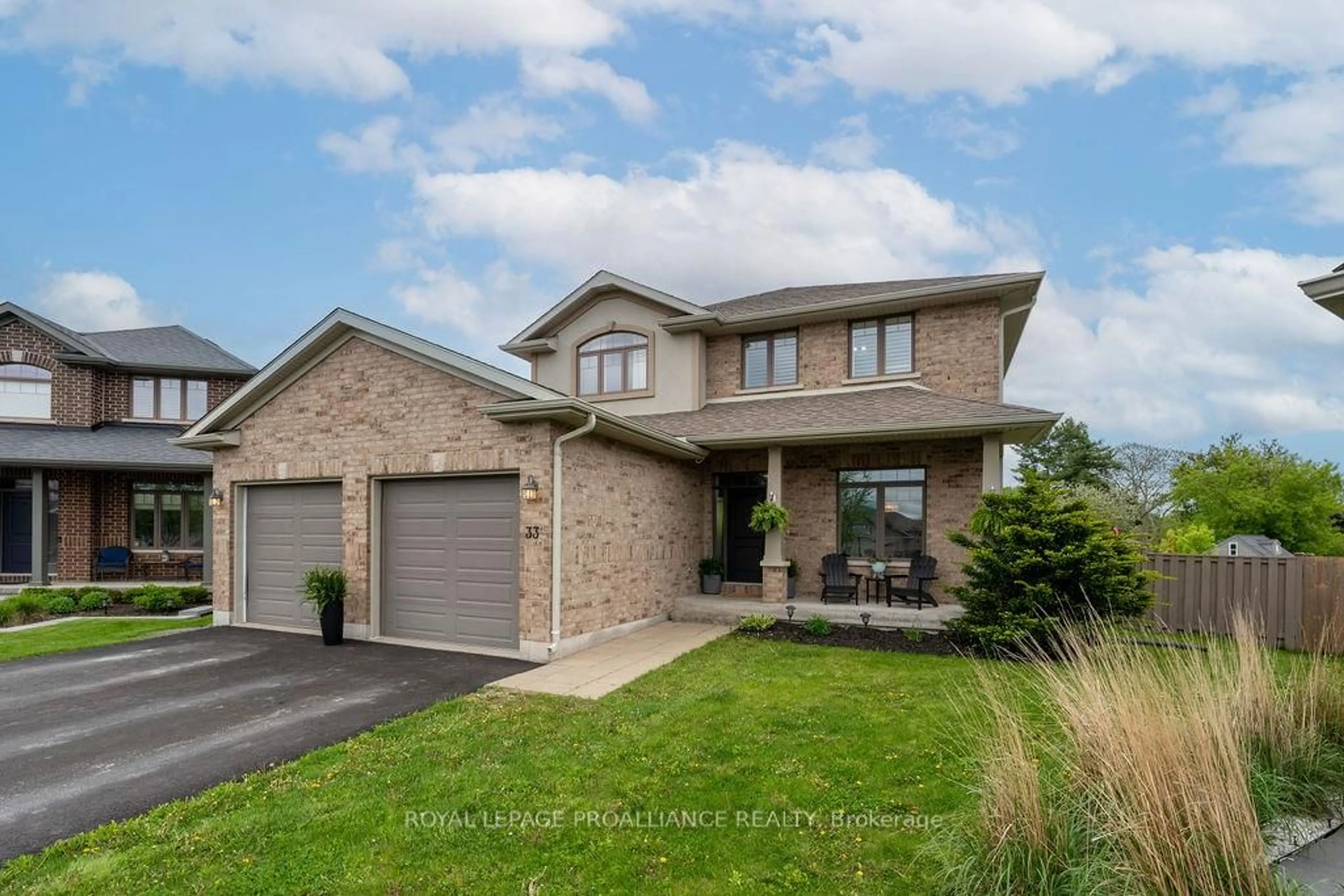 Home with brick exterior material, street for 33 Butternut Crt, Belleville Ontario K8P 0C5
