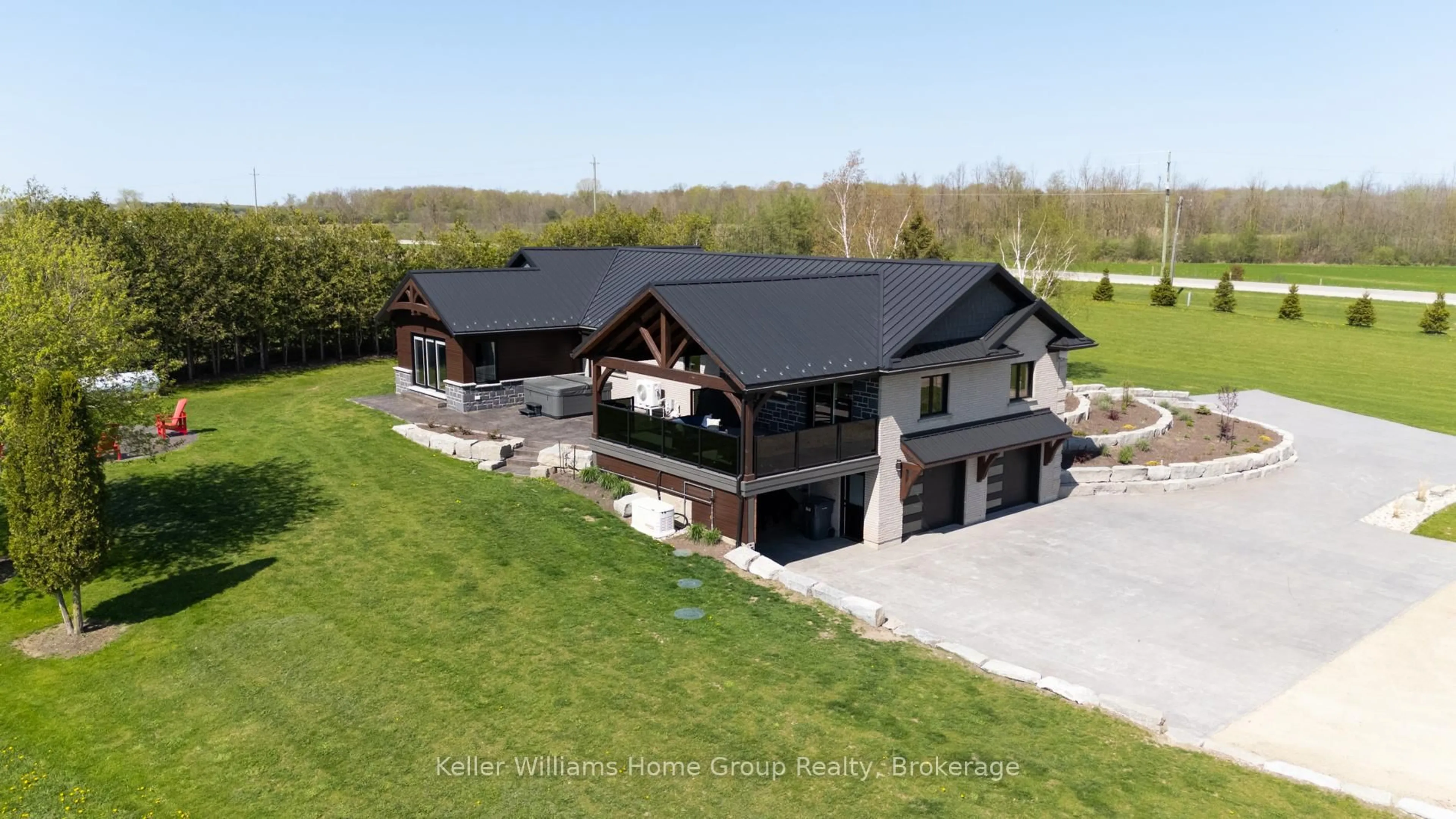 A pic from outside/outdoor area/front of a property/back of a property/a pic from drone, building for 6817 Wellington Rd 9 Rd, Mapleton Ontario N0G 2K0