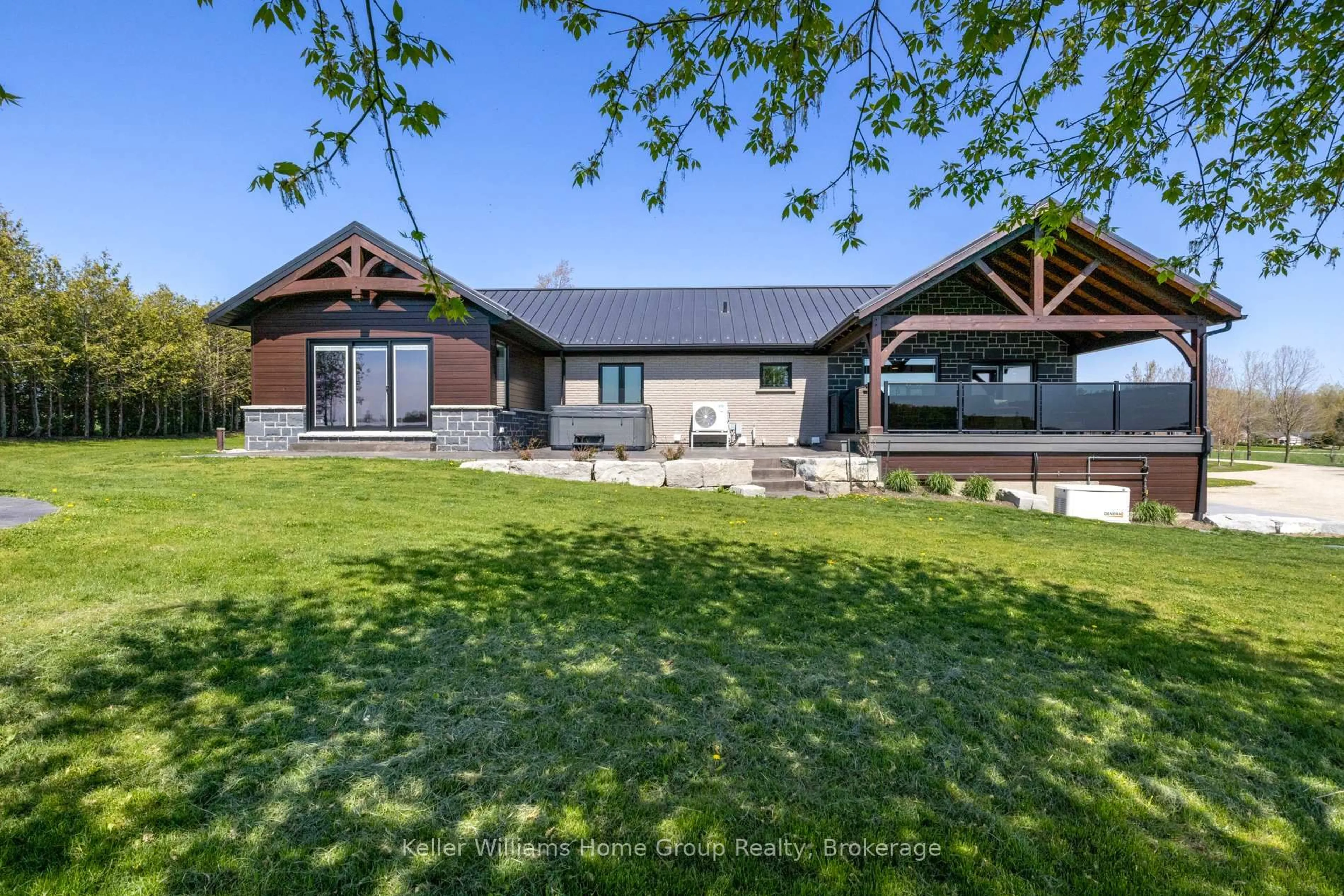 A pic from outside/outdoor area/front of a property/back of a property/a pic from drone, mountain view for 6817 Wellington Rd 9 Rd, Mapleton Ontario N0G 2K0