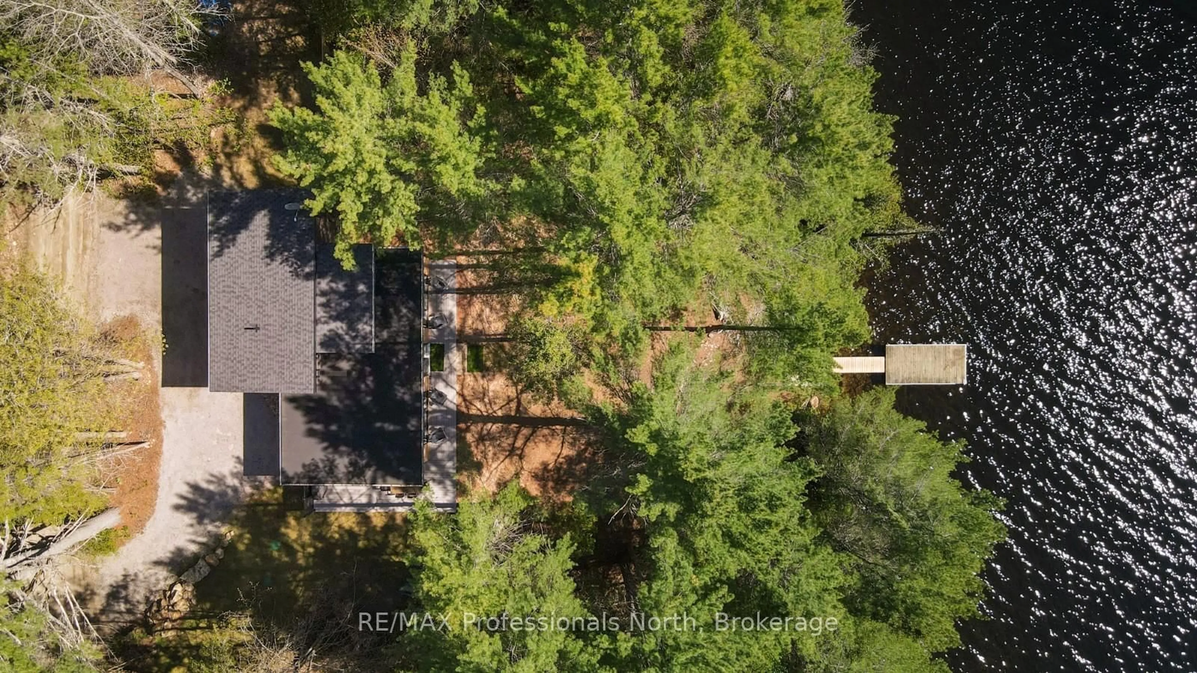 A pic from outside/outdoor area/front of a property/back of a property/a pic from drone, forest/trees view for 1142 Turfyn Lane, Highlands East Ontario K0L 3C0