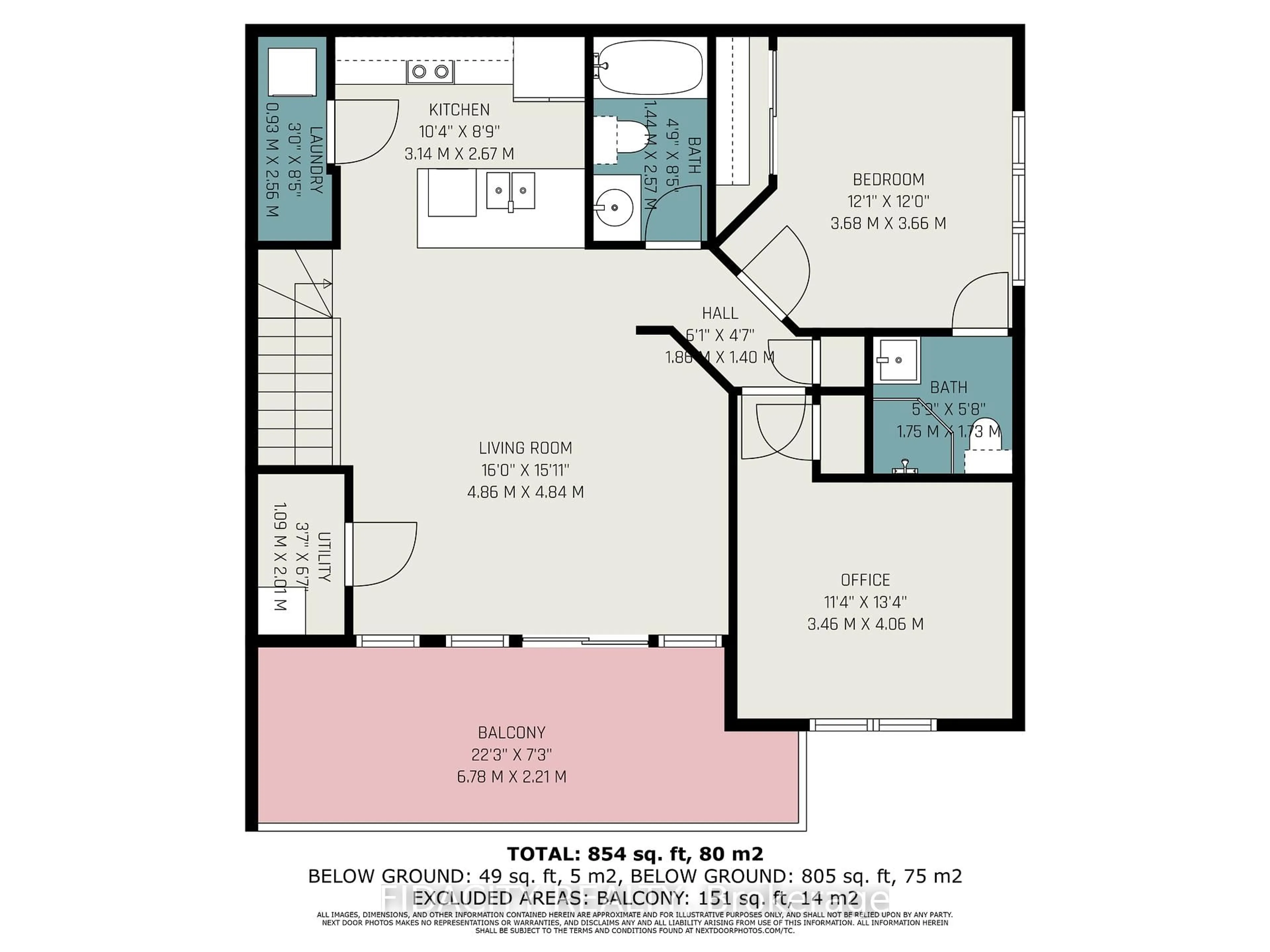 Floor plan for 139 Harthill Way #K, Ottawa Ontario K2J 5V1