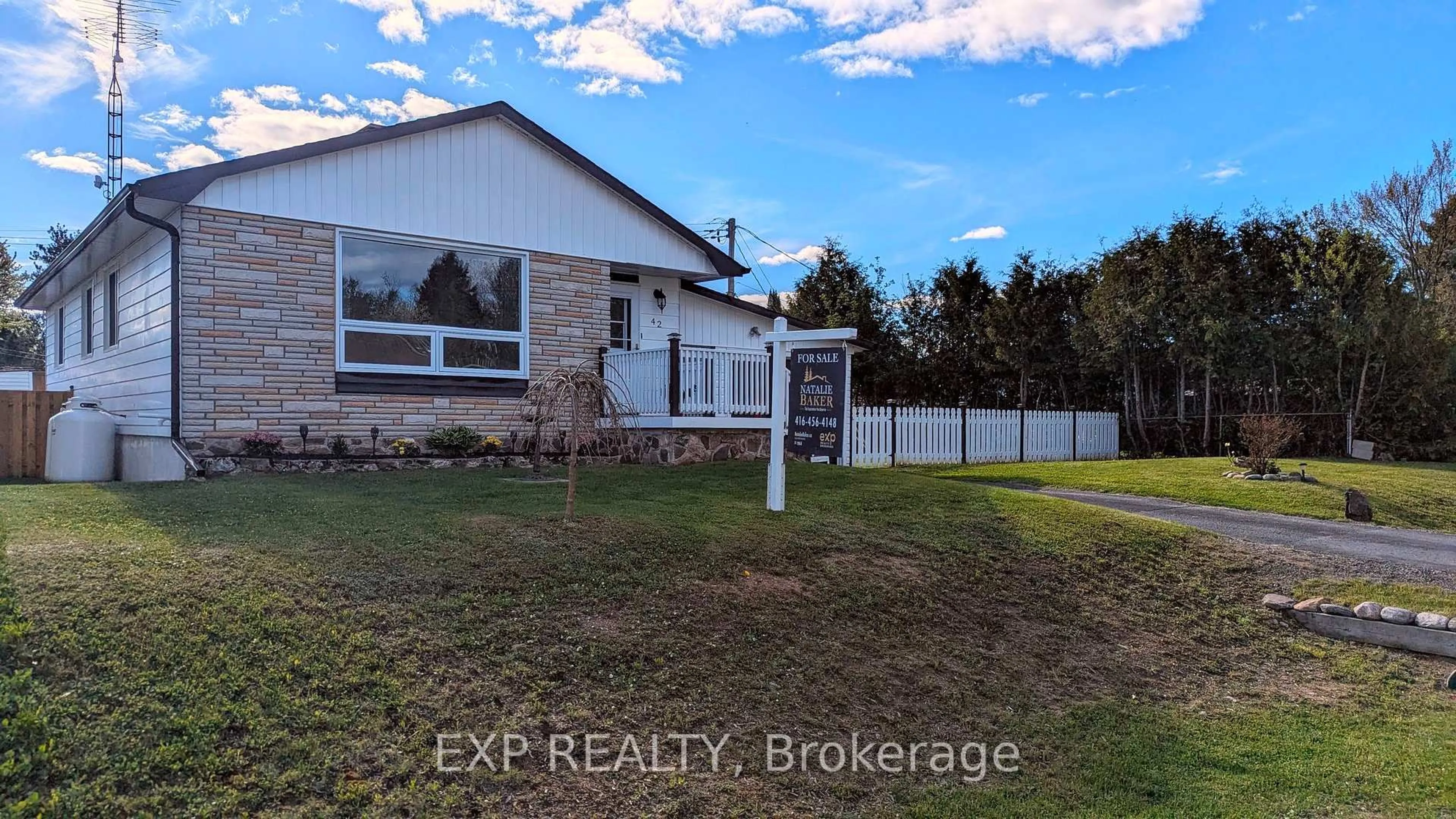 A pic from outside/outdoor area/front of a property/back of a property/a pic from drone, street for 42 Larch St, Highlands East Ontario K0L 1M0