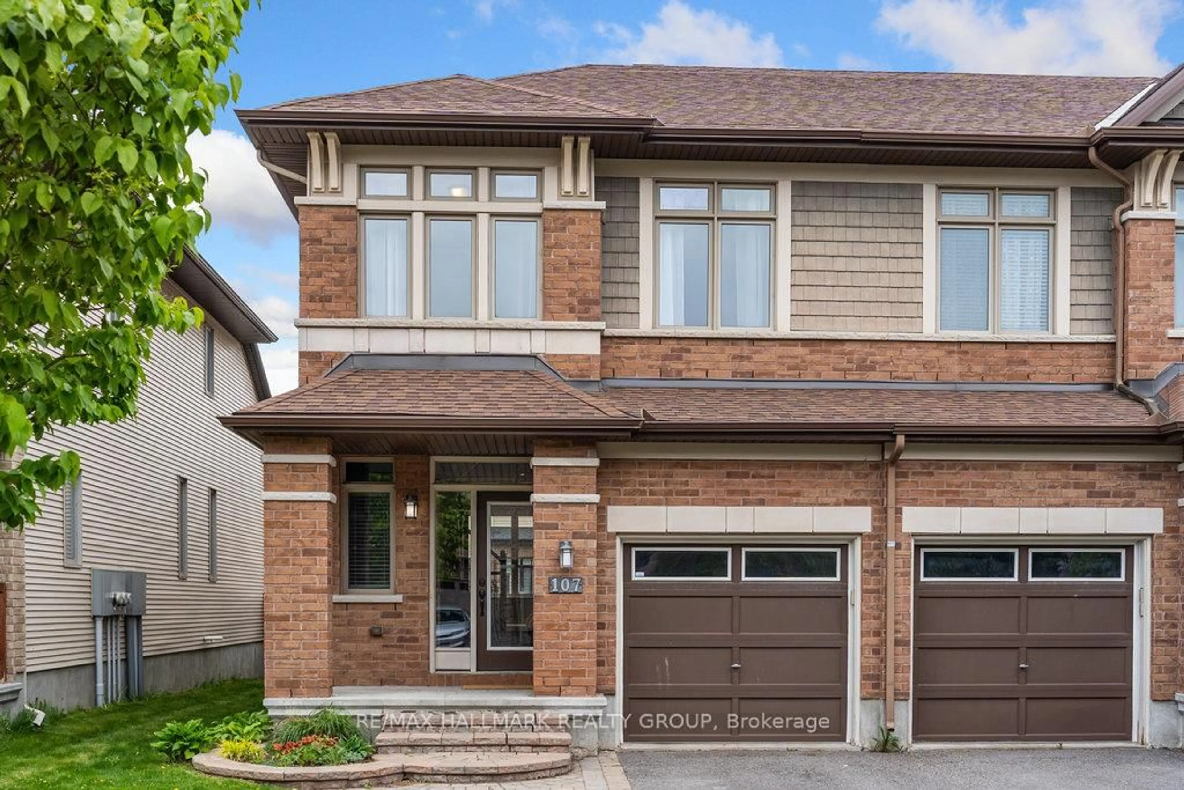 Home with brick exterior material, street for 107 Nutting Cres, Ottawa Ontario K4M 0C3