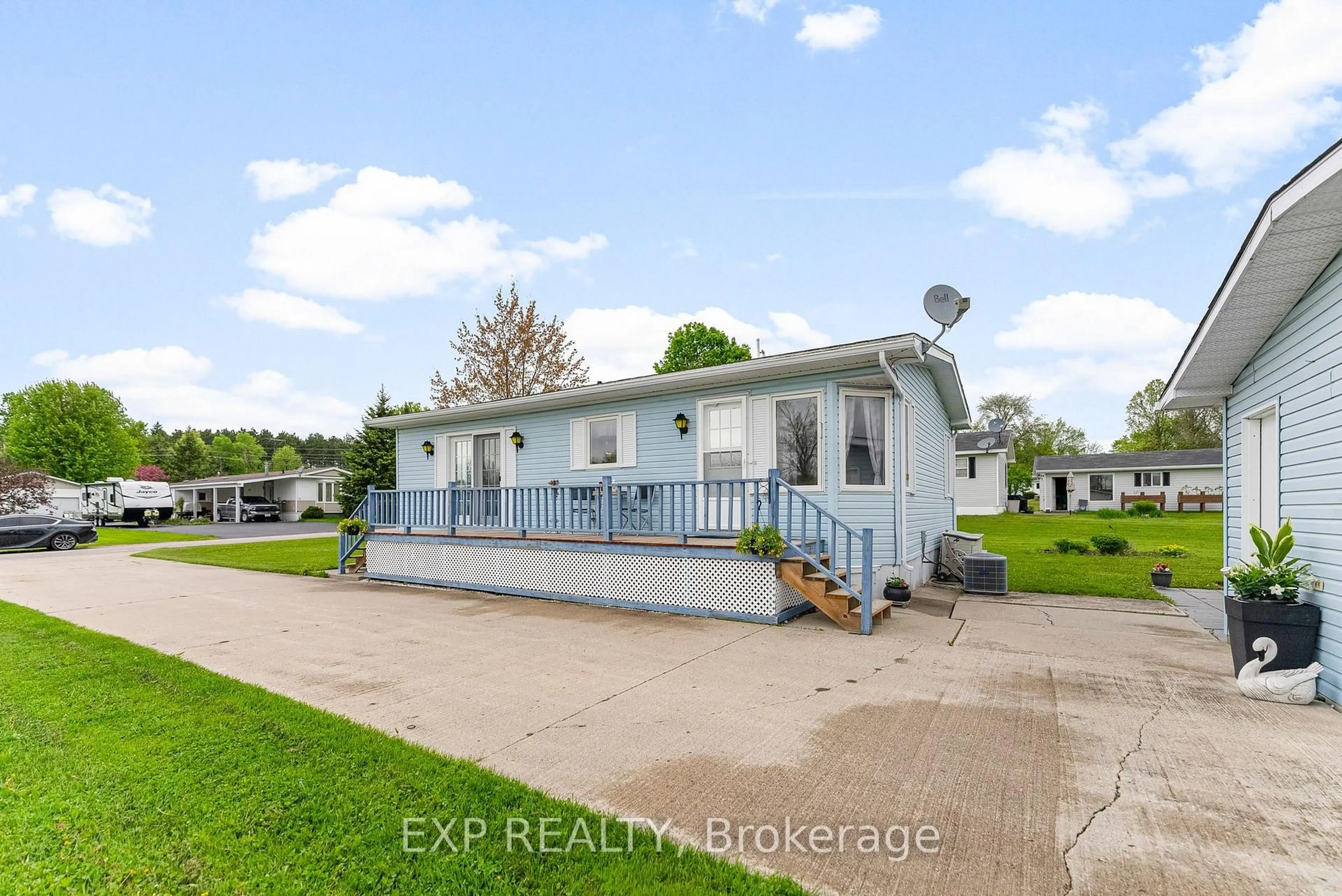 A pic from outside/outdoor area/front of a property/back of a property/a pic from drone, water/lake/river/ocean view for 25 Sunset Lane, Renfrew Ontario K7V 0A5