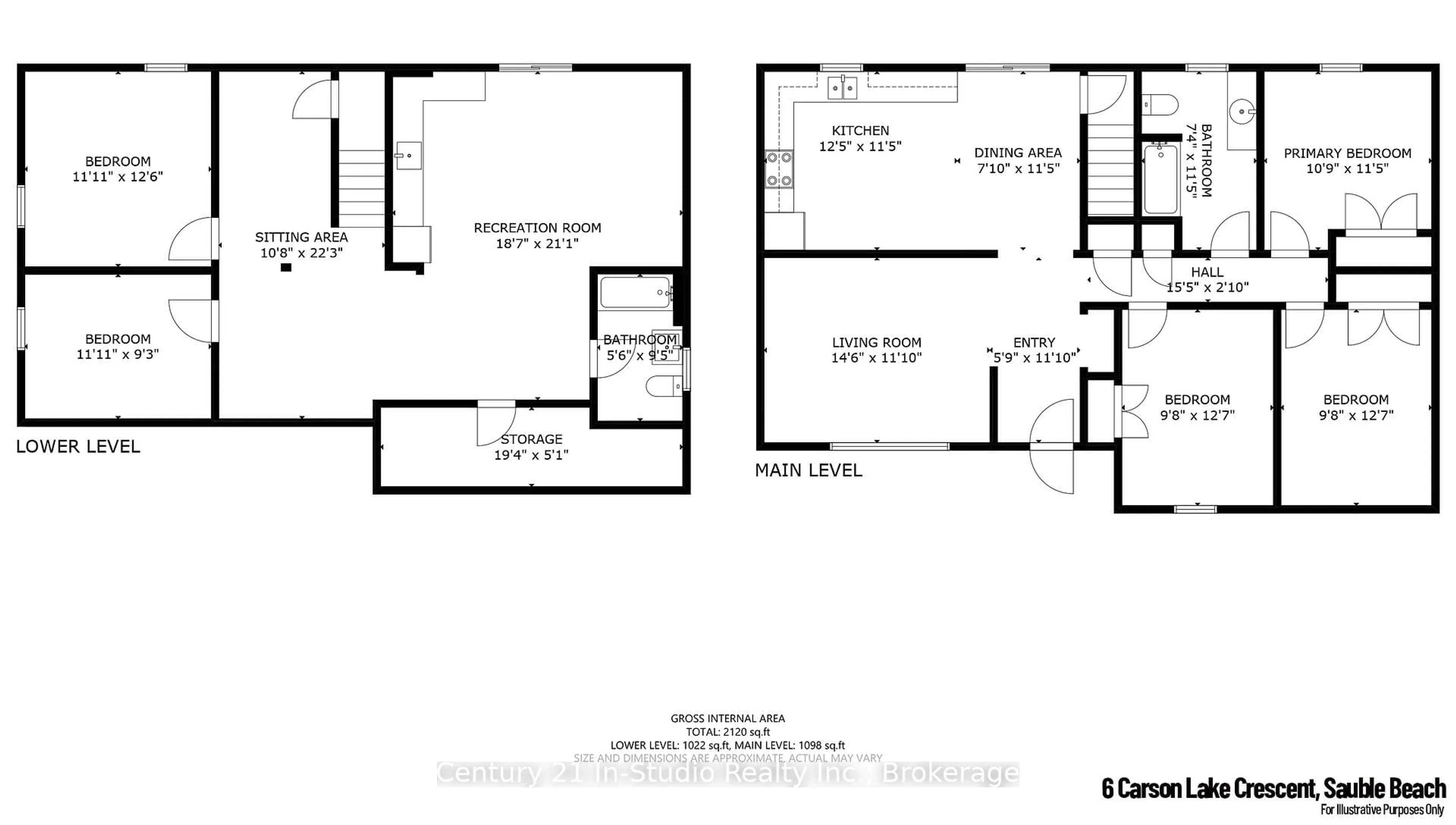 Floor plan for 6 Carson Lake Cres, South Bruce Peninsula Ontario N0H 2G0