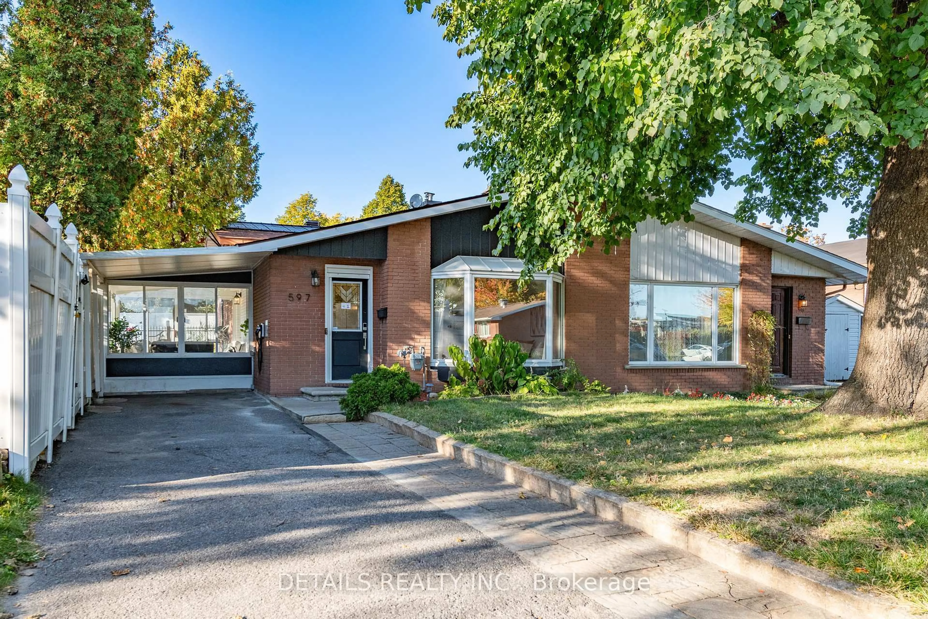 Home with brick exterior material, street for 597 Clarke Ave, Ottawa Ontario K1K 0Y8