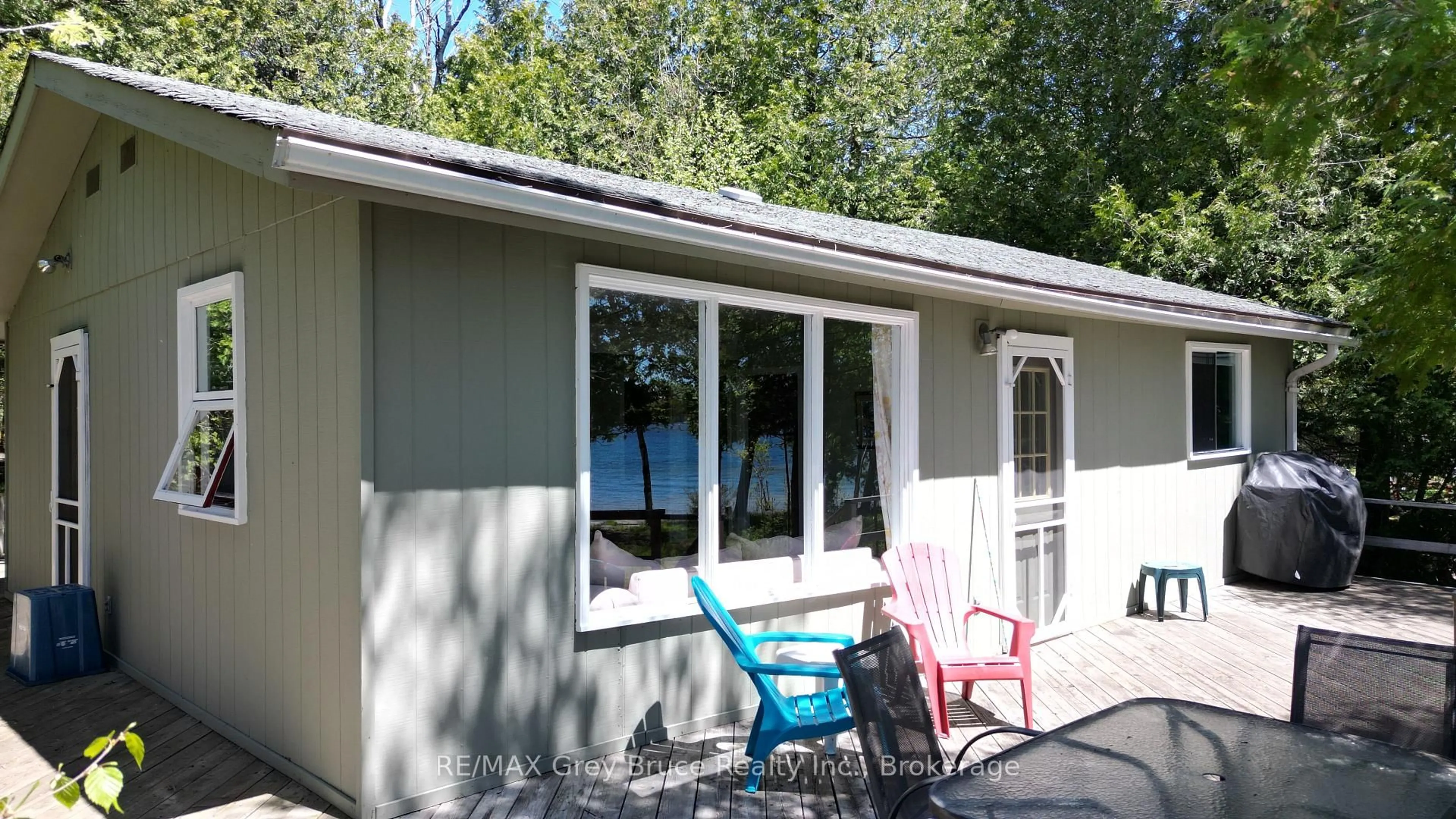 Patio, water/lake/river/ocean view for 282 Barney's Blvd, Northern Bruce Peninsula Ontario N0H 1Z0