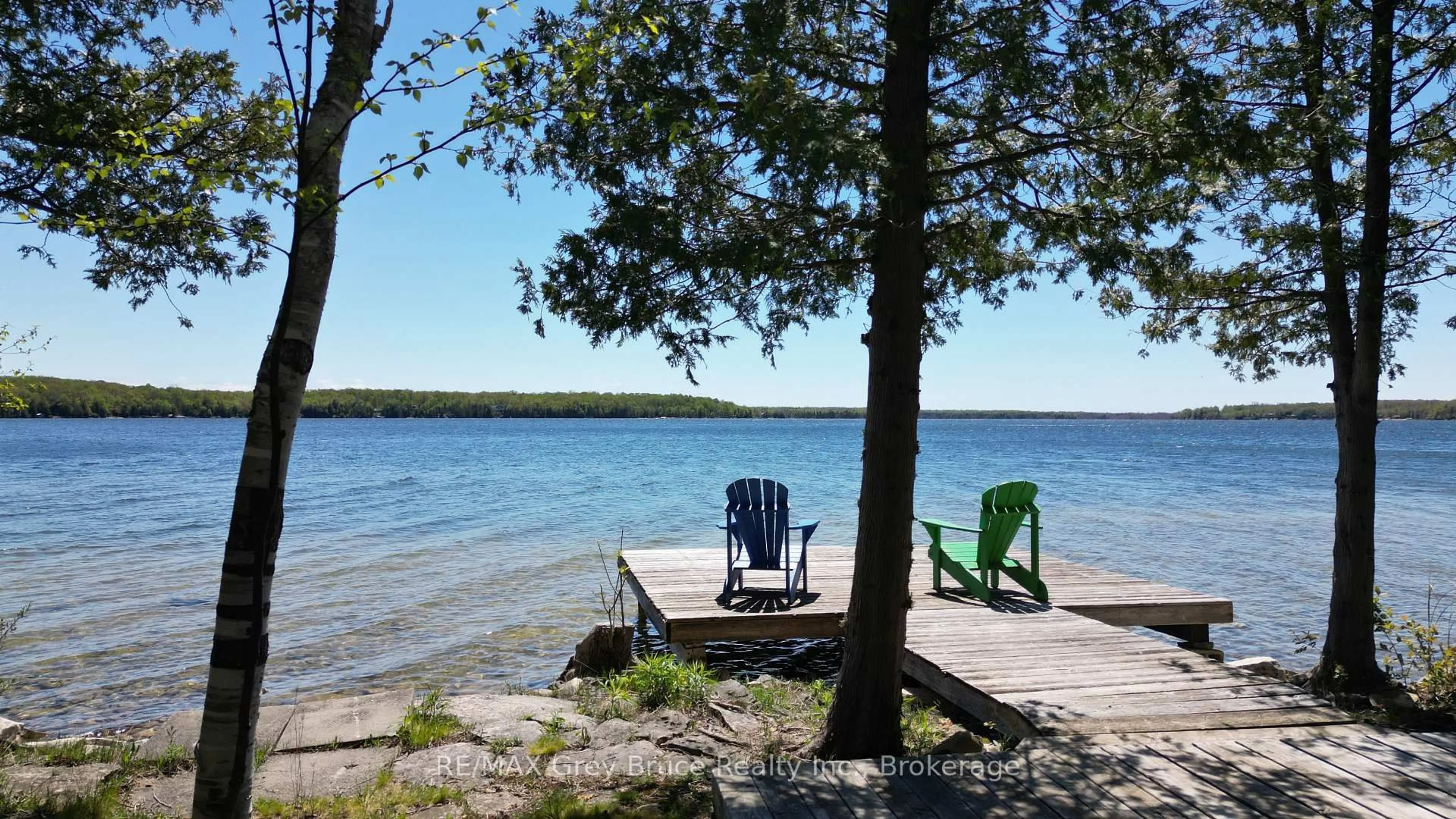 Patio, water/lake/river/ocean view for 282 Barney's Blvd, Northern Bruce Peninsula Ontario N0H 1Z0
