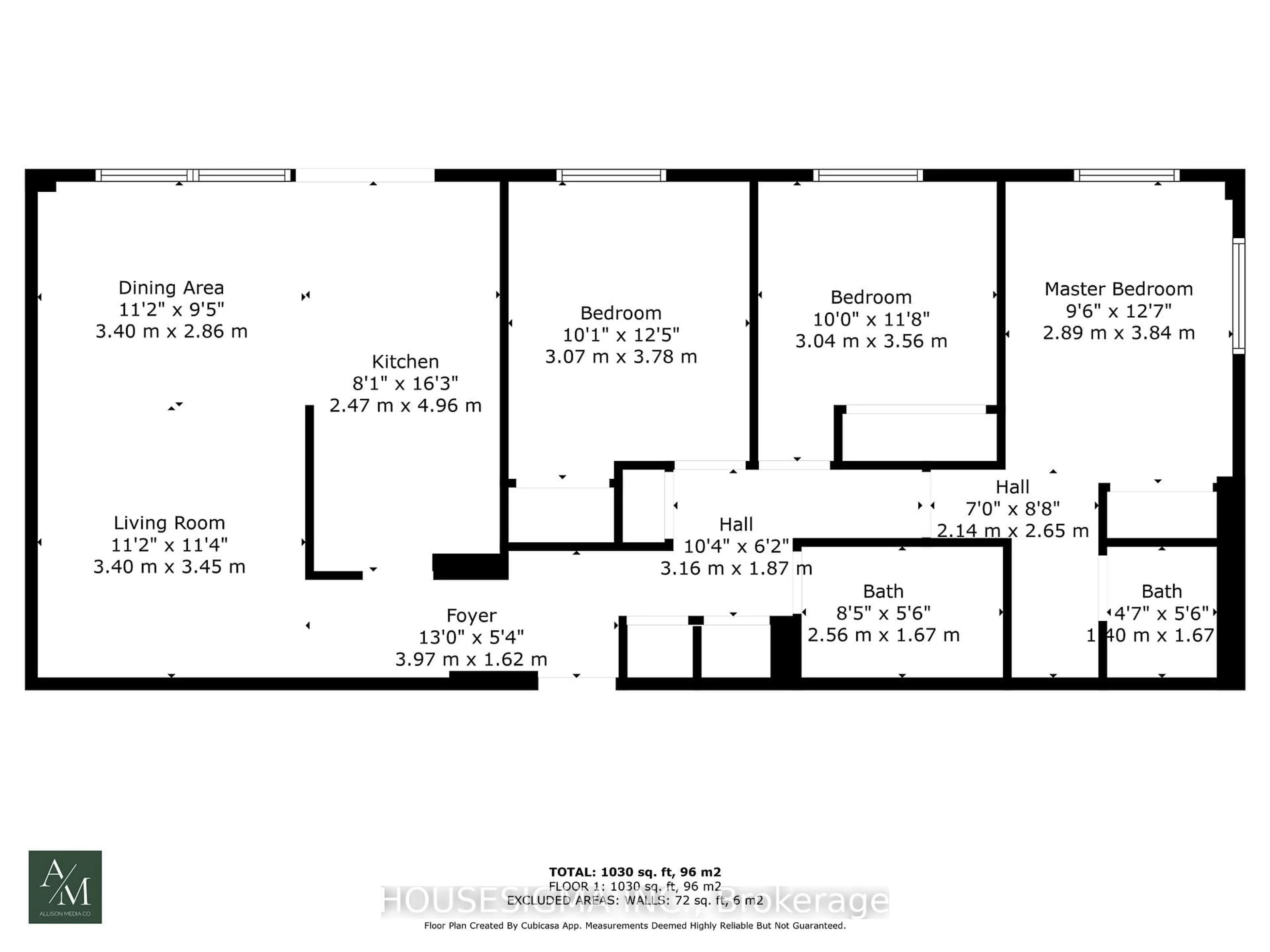 Floor plan for 6400 Huggins St #305, Niagara Falls Ontario L2J 3G5