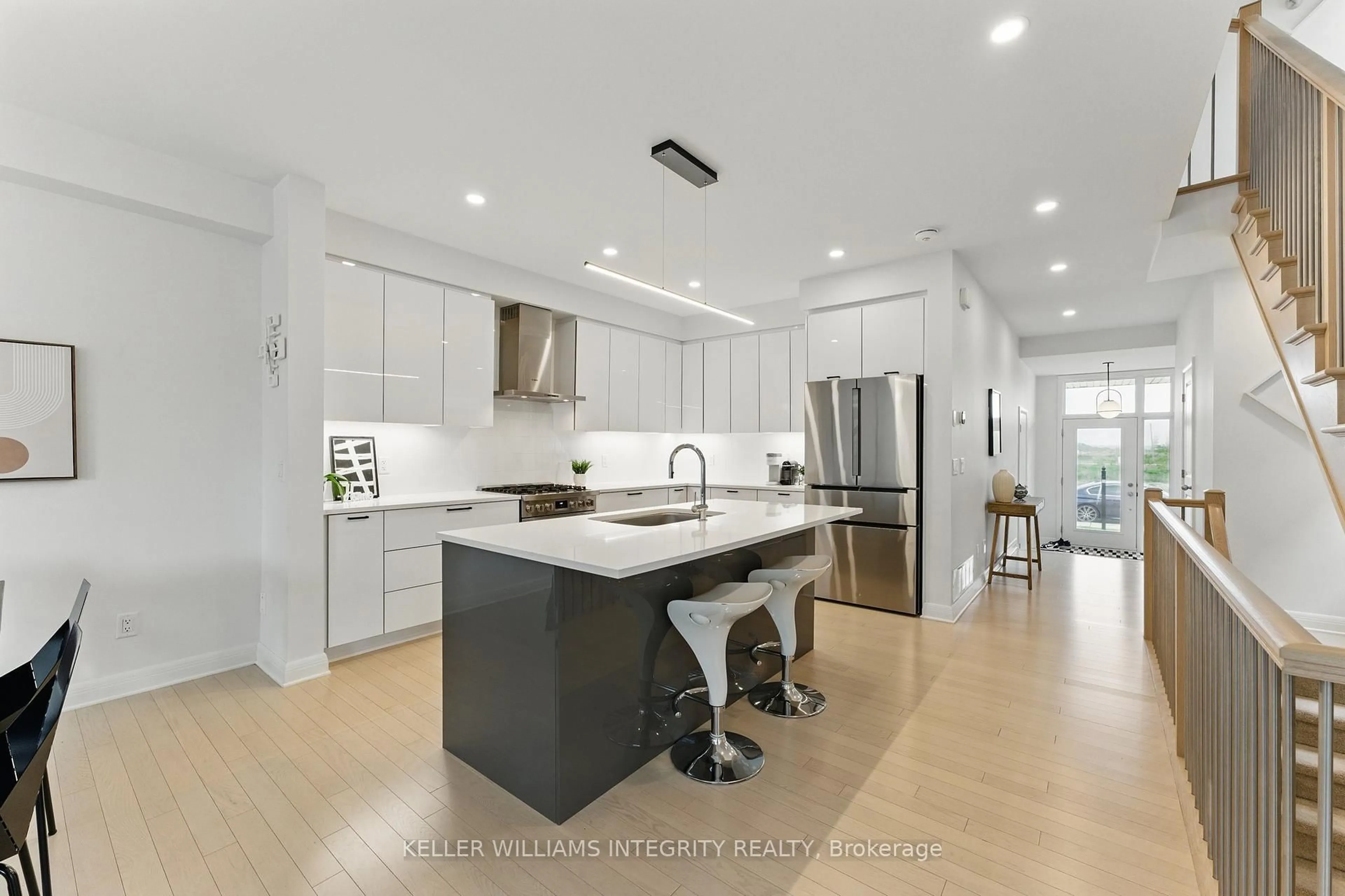 Contemporary kitchen, ceramic/tile floor for 62 Michael Stoqua St, Ottawa Ontario K1K 5A2