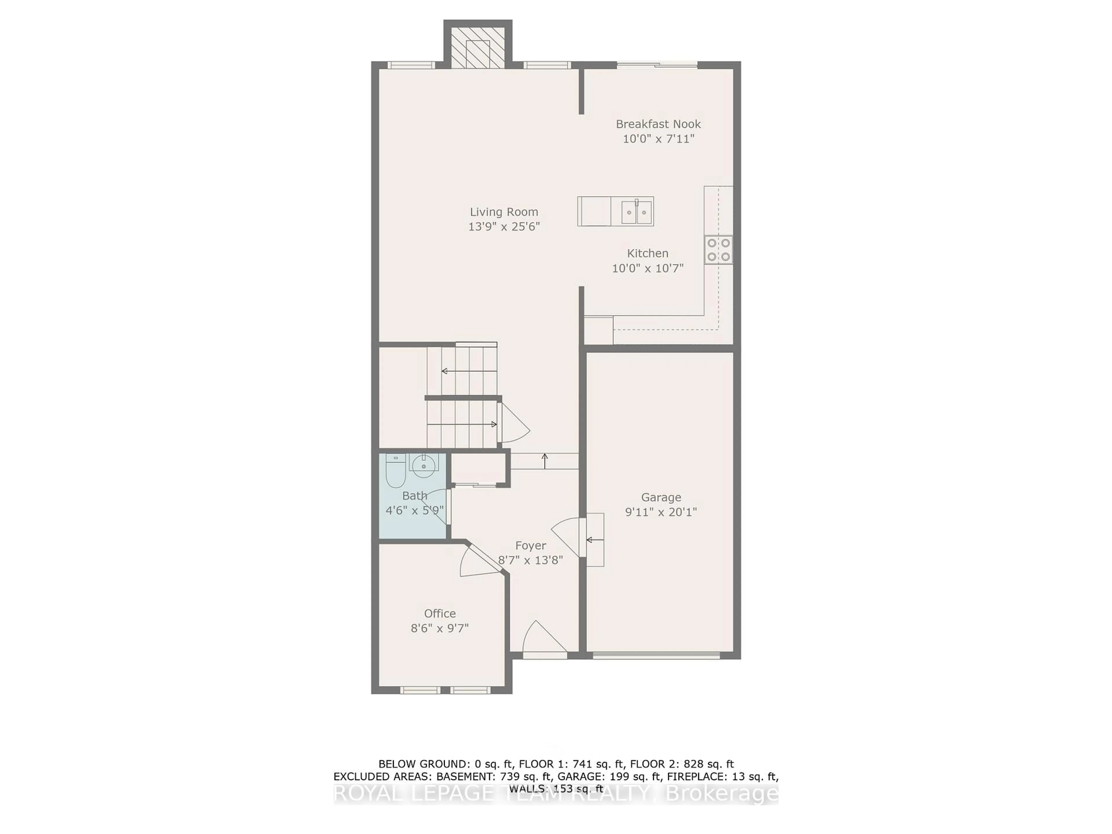 Floor plan for 411 Temiskaming Cres, Ottawa Ontario K2J 0V4