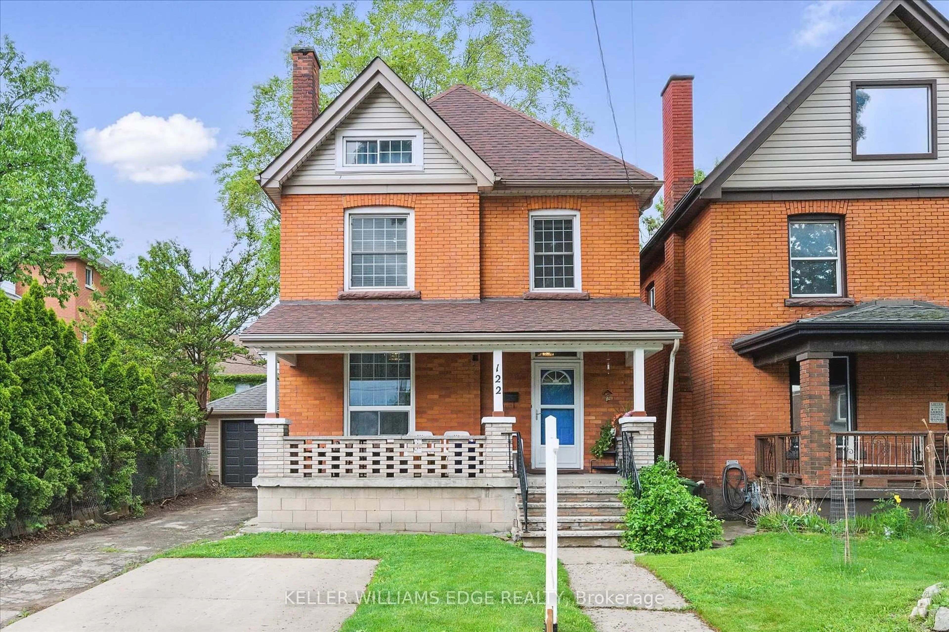Home with brick exterior material, street for 122 Sanford Ave, Hamilton Ontario L8M 2G8