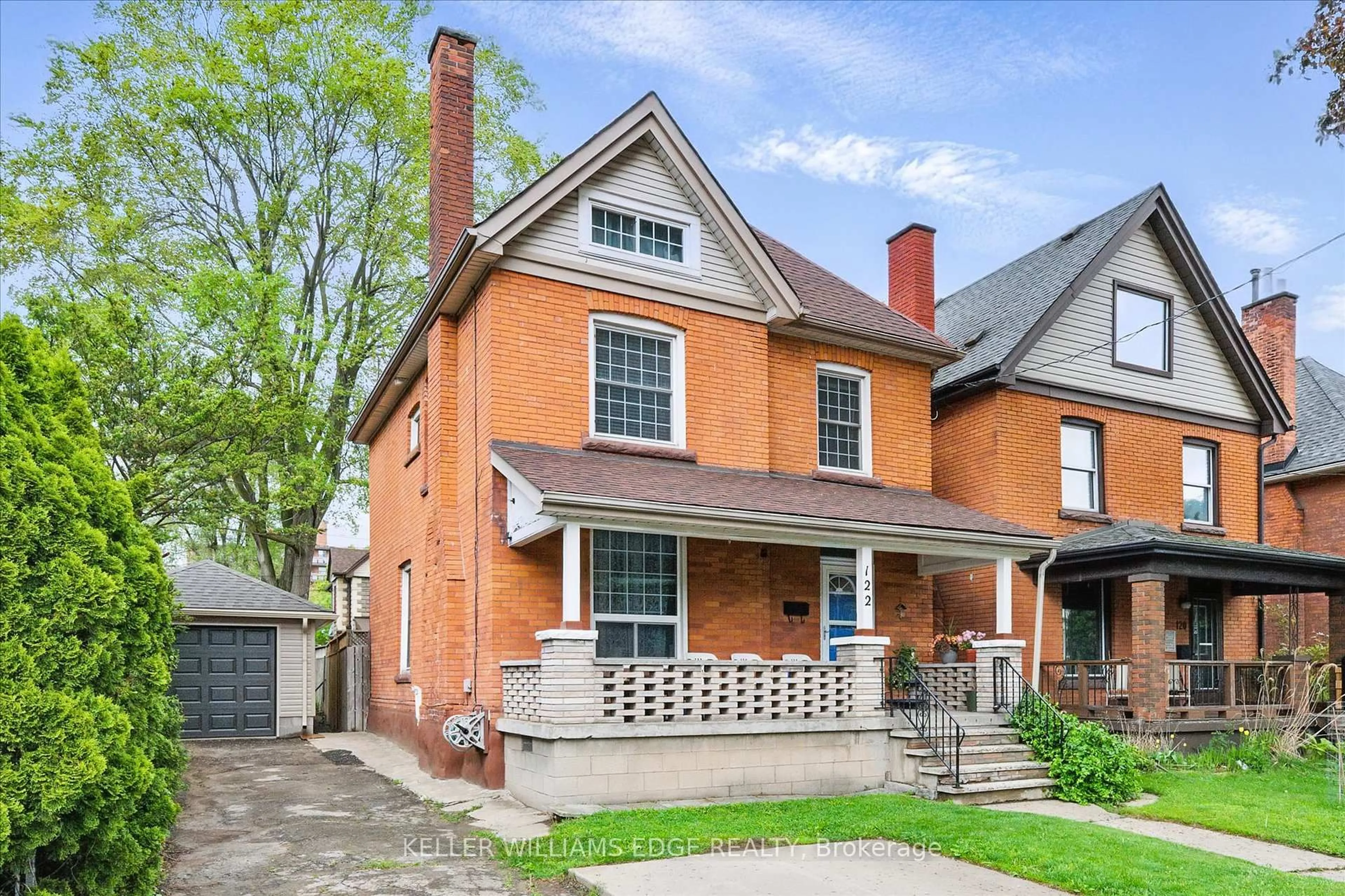 Home with brick exterior material, street for 122 Sanford Ave, Hamilton Ontario L8M 2G8
