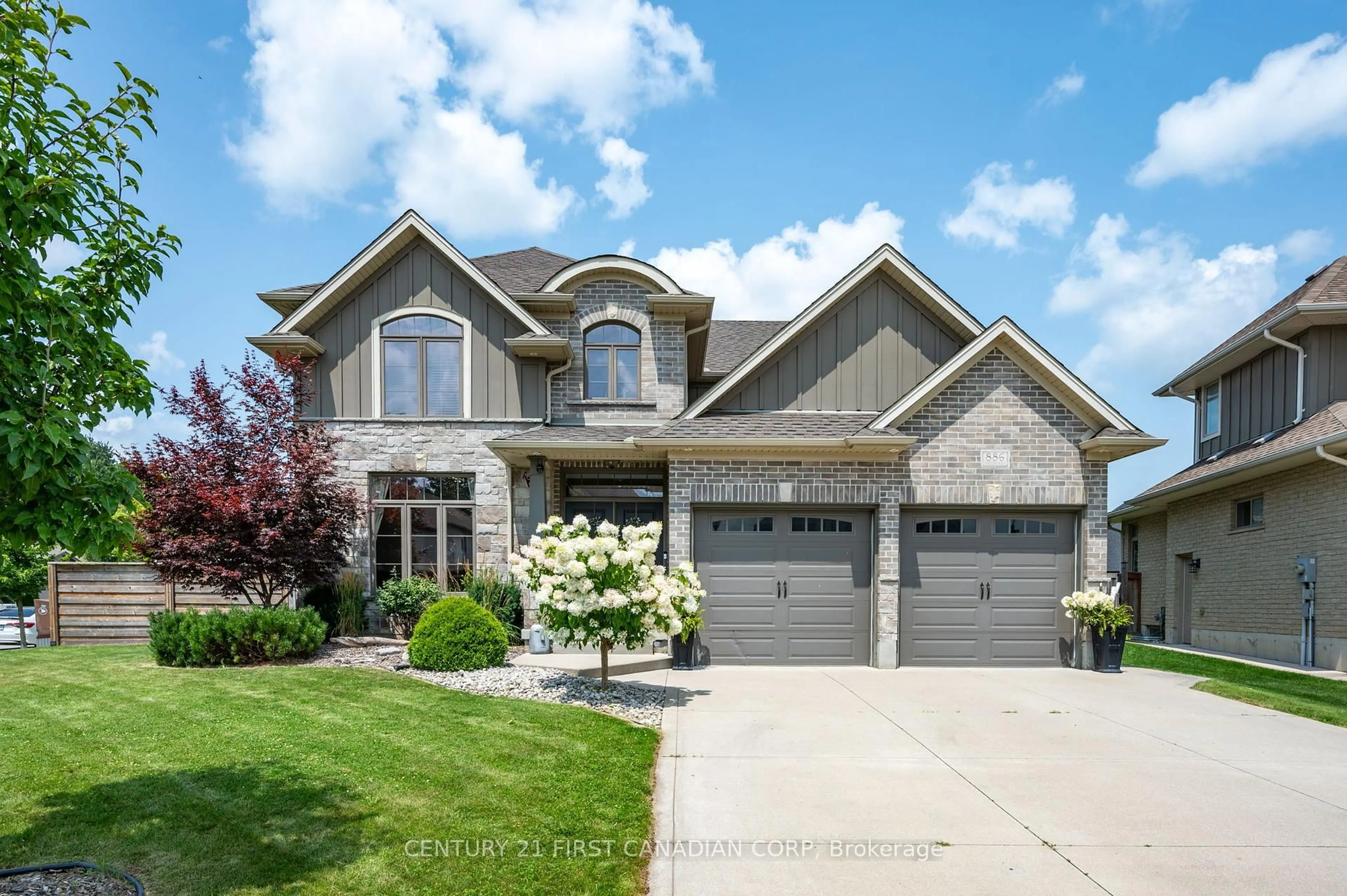 Home with brick exterior material, street for 886 Foxcreek Rd, London North Ontario N6G 0J9