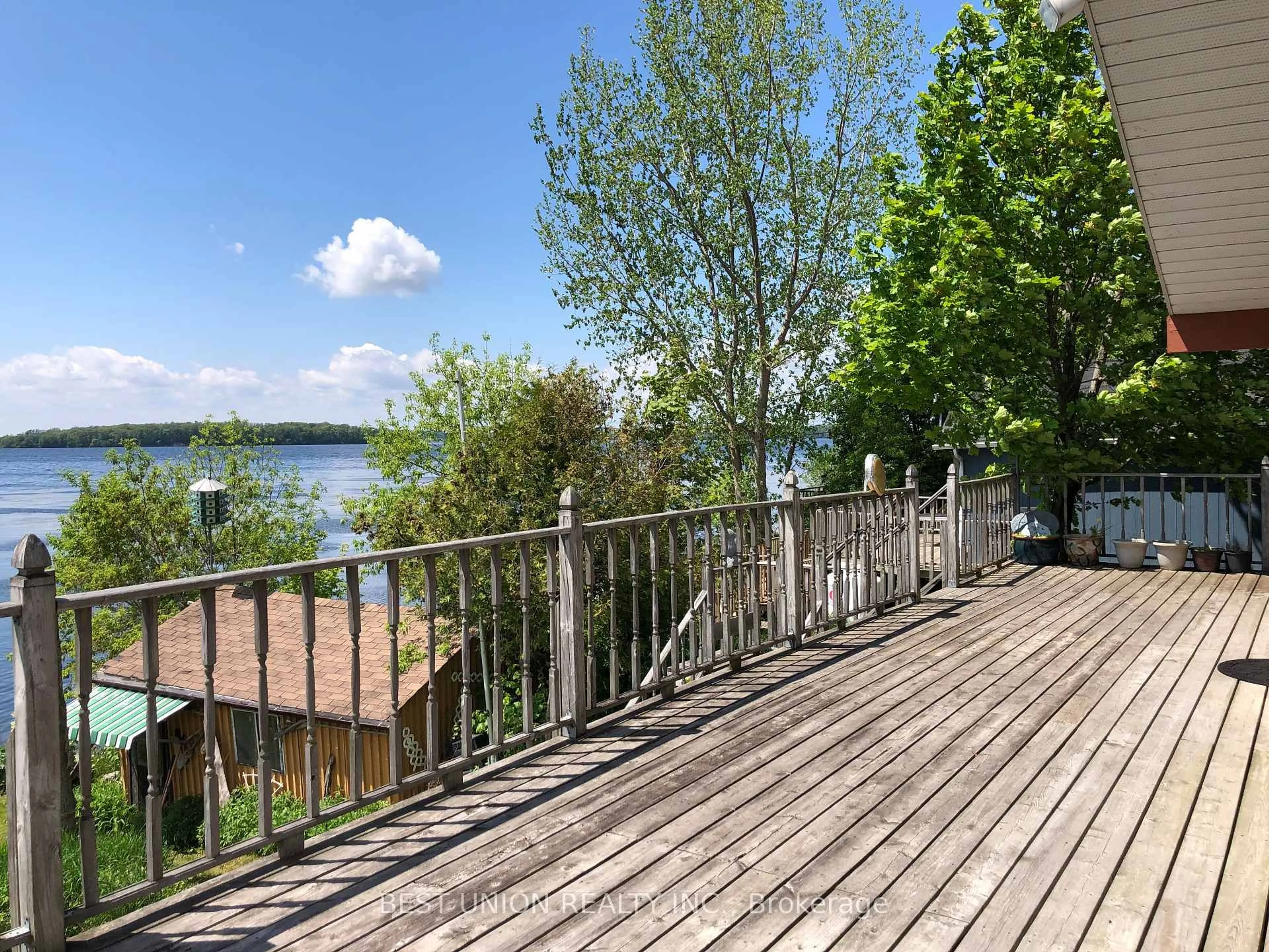 Patio, water/lake/river/ocean view for 6274 Shearer Point Rd, Alnwick/Haldimand Ontario K0K 2X0