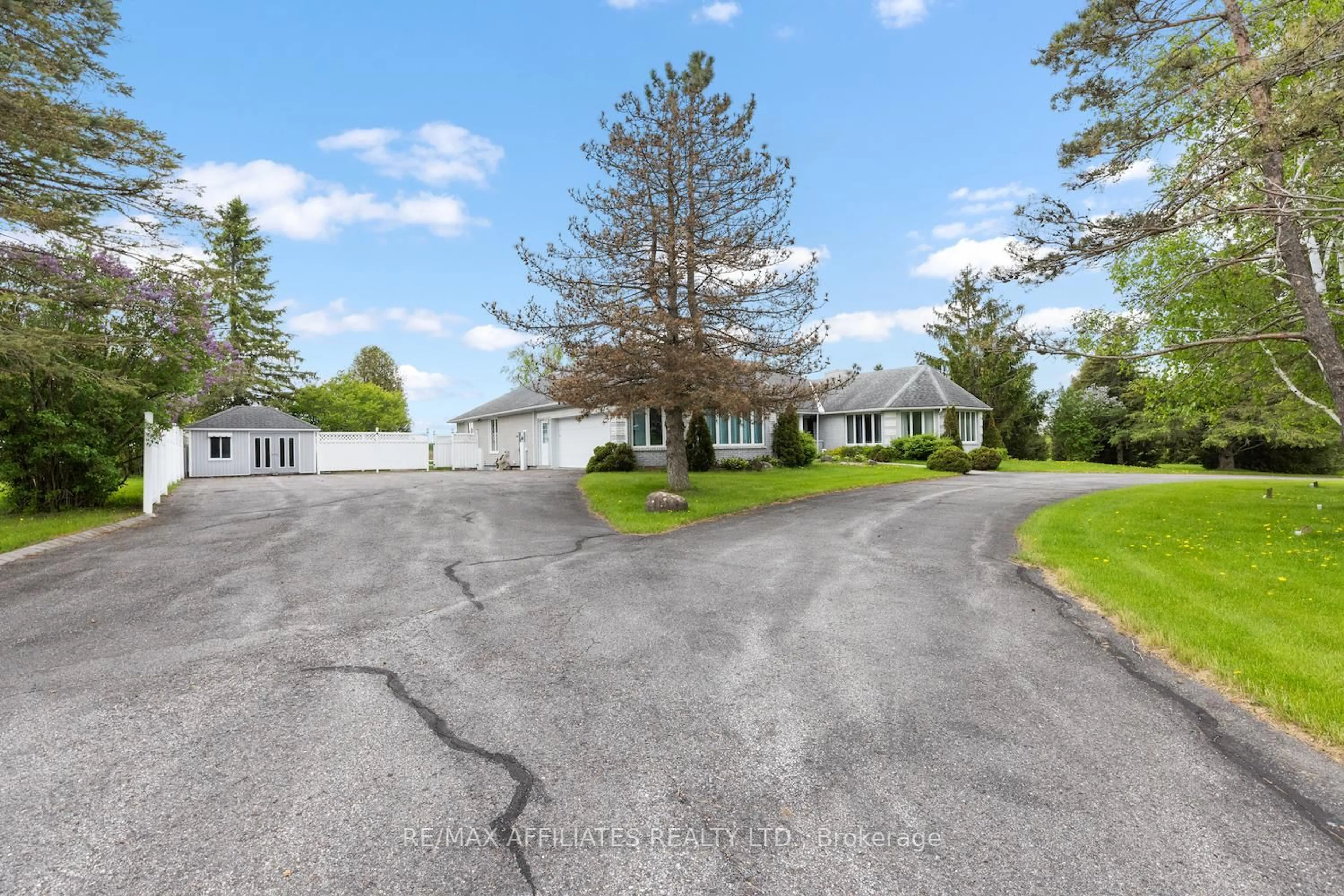 A pic from outside/outdoor area/front of a property/back of a property/a pic from drone, street for 461 Campbell Side Rd, Carleton Place Ontario K7C 3P2