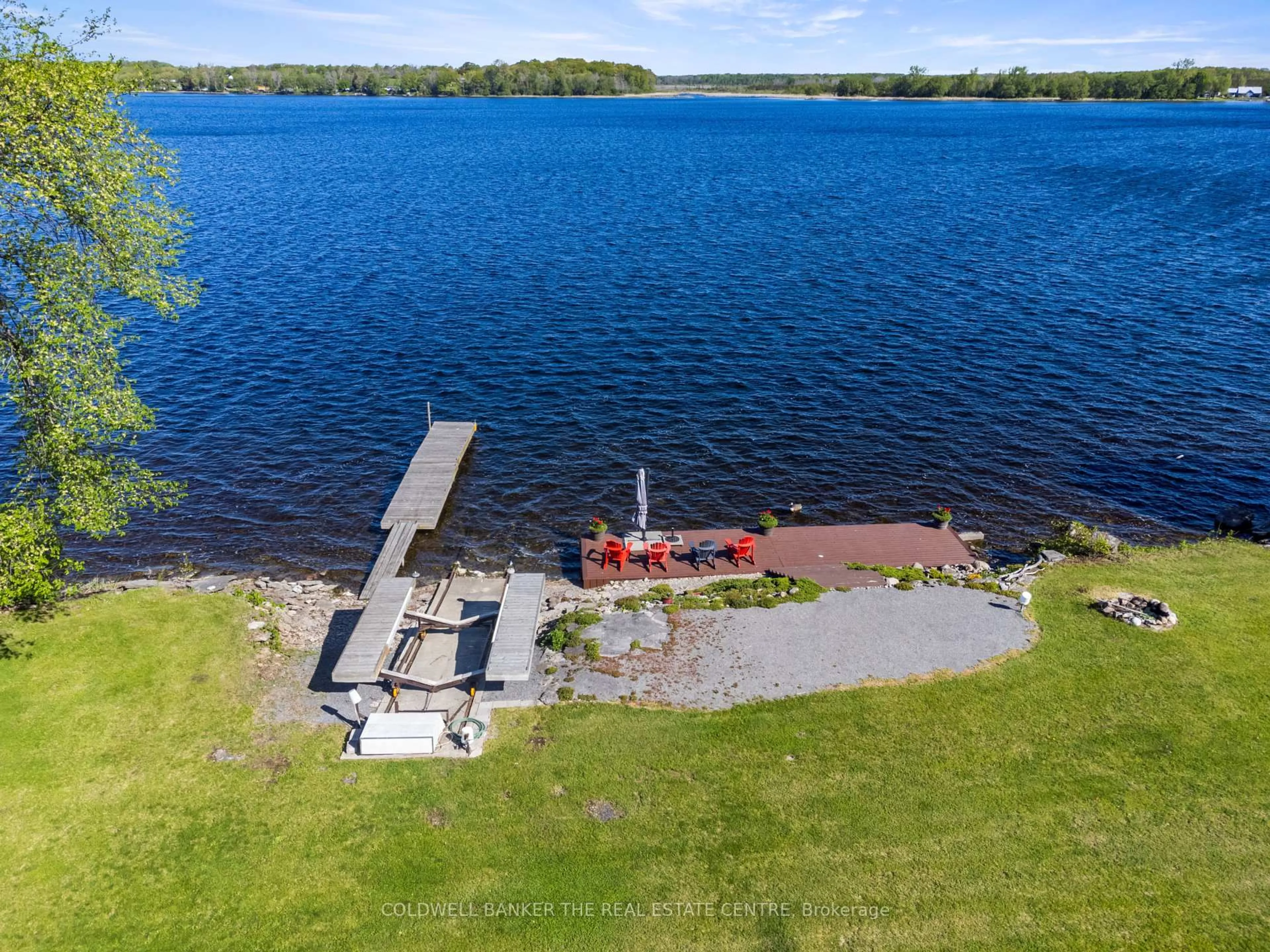 A pic from outside/outdoor area/front of a property/back of a property/a pic from drone, water/lake/river/ocean view for 1530 County Rd 35, Prince Edward County Ontario K0K 2T0