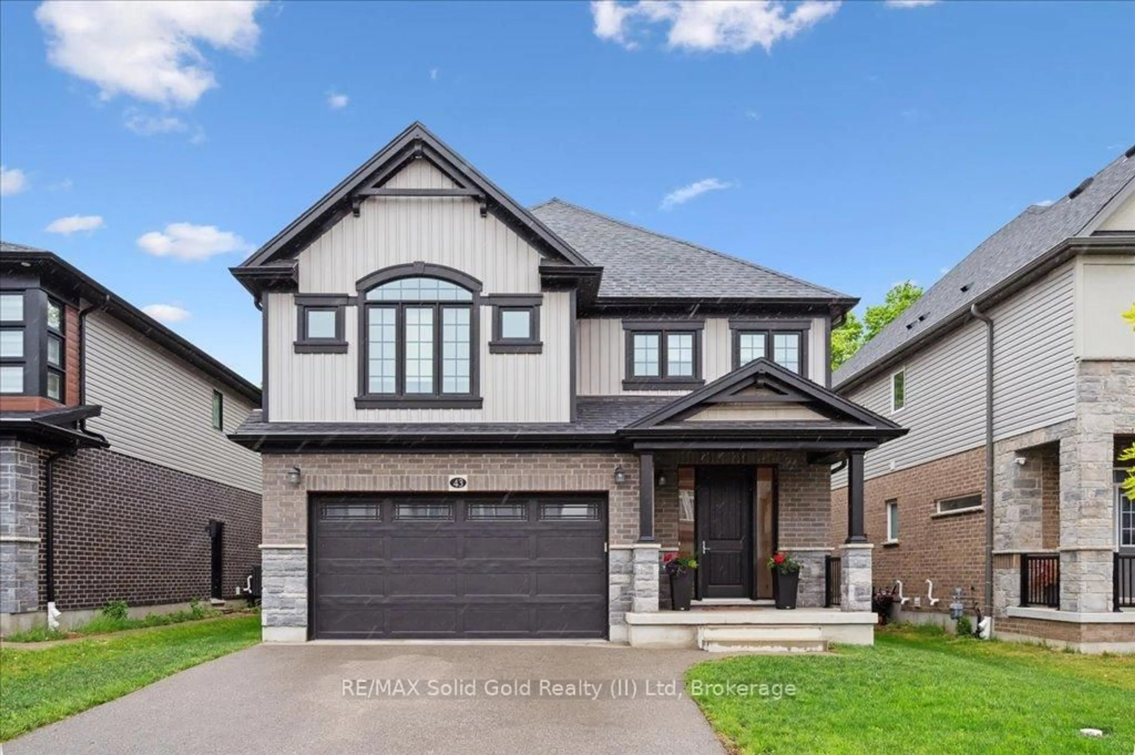 Home with brick exterior material, street for 43 Ian Ormston Dr, Kitchener Ontario N2P 0K2