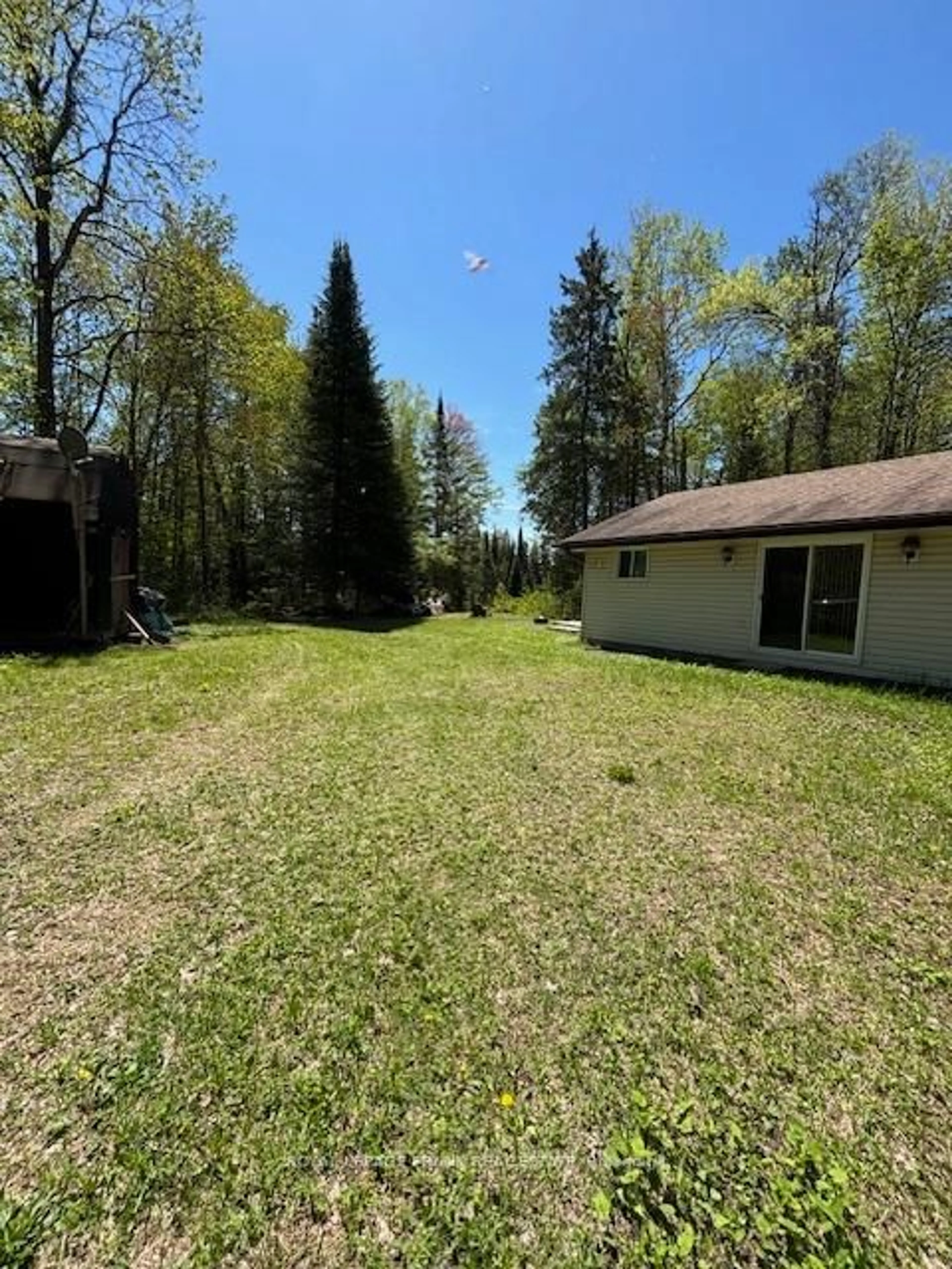 A pic from outside/outdoor area/front of a property/back of a property/a pic from drone, forest/trees view for 807 Airport Rd, Bancroft Ontario K0L 1C0