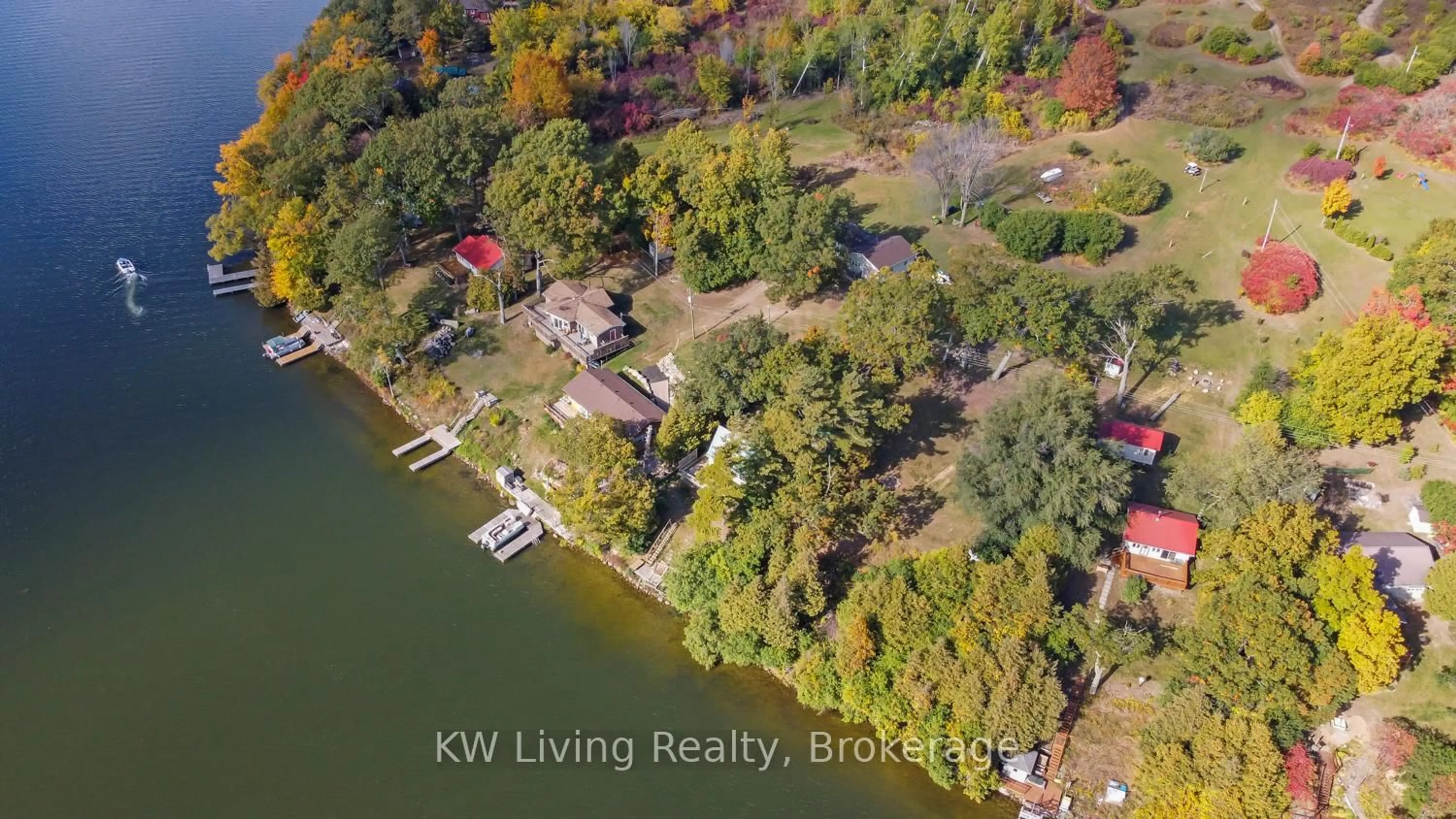A pic from outside/outdoor area/front of a property/back of a property/a pic from drone, water/lake/river/ocean view for 72 Cow Island N/A, Otonabee-South Monaghan Ontario K9J 6X8