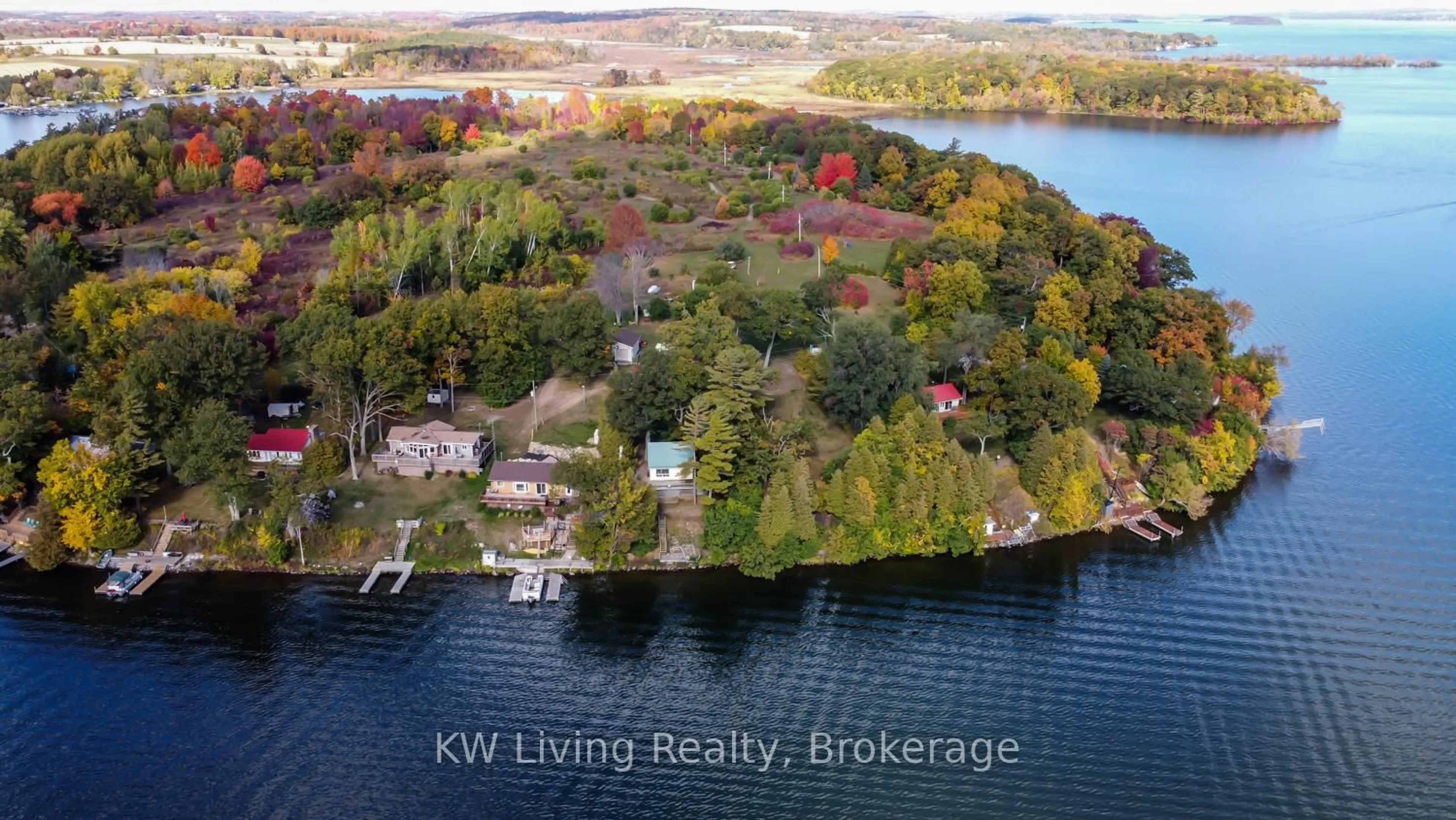 A pic from outside/outdoor area/front of a property/back of a property/a pic from drone, water/lake/river/ocean view for 72 Cow Island N/A, Otonabee-South Monaghan Ontario K9J 6X8