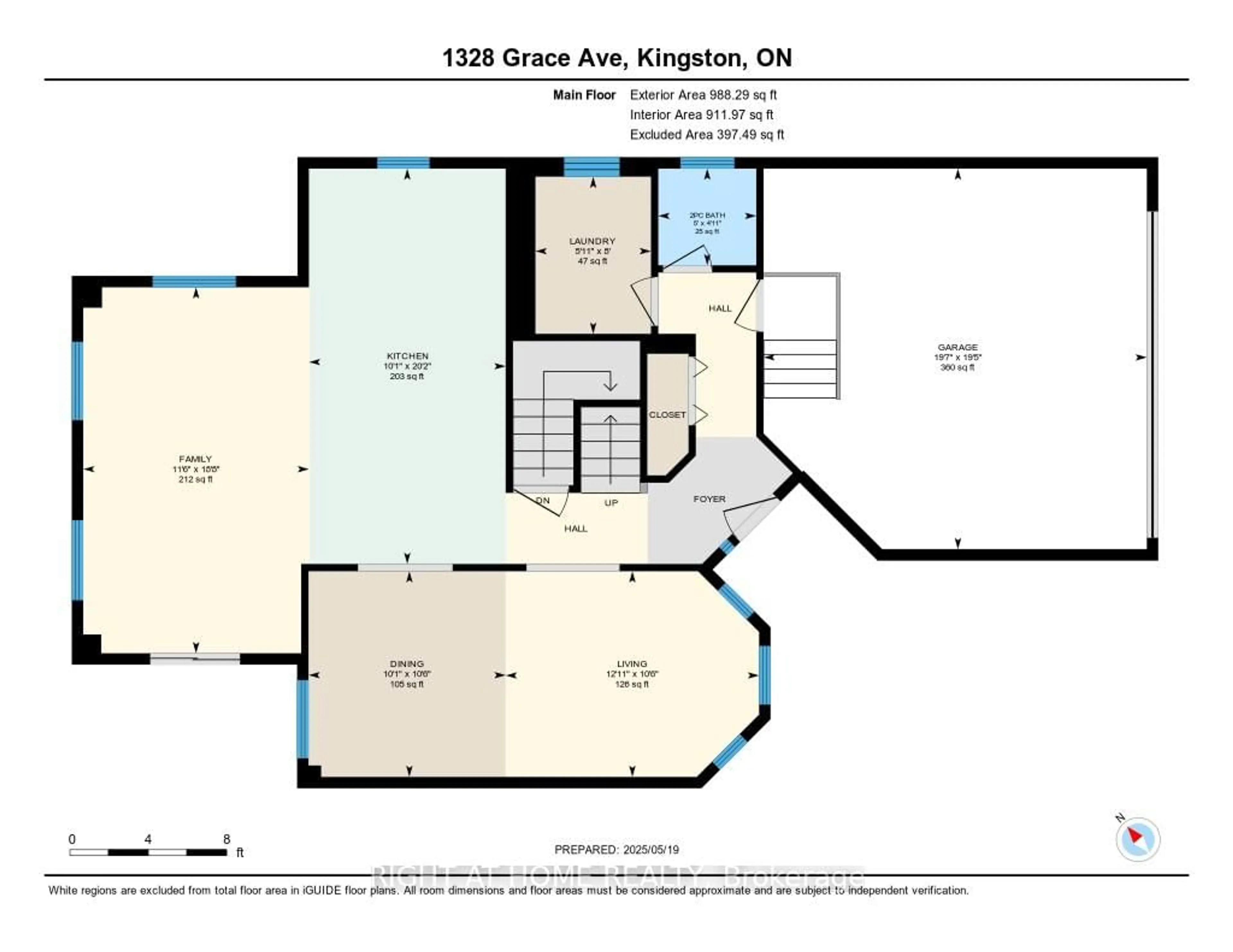 Floor plan for 1328 Grace Ave, Kingston Ontario K7P 0B9