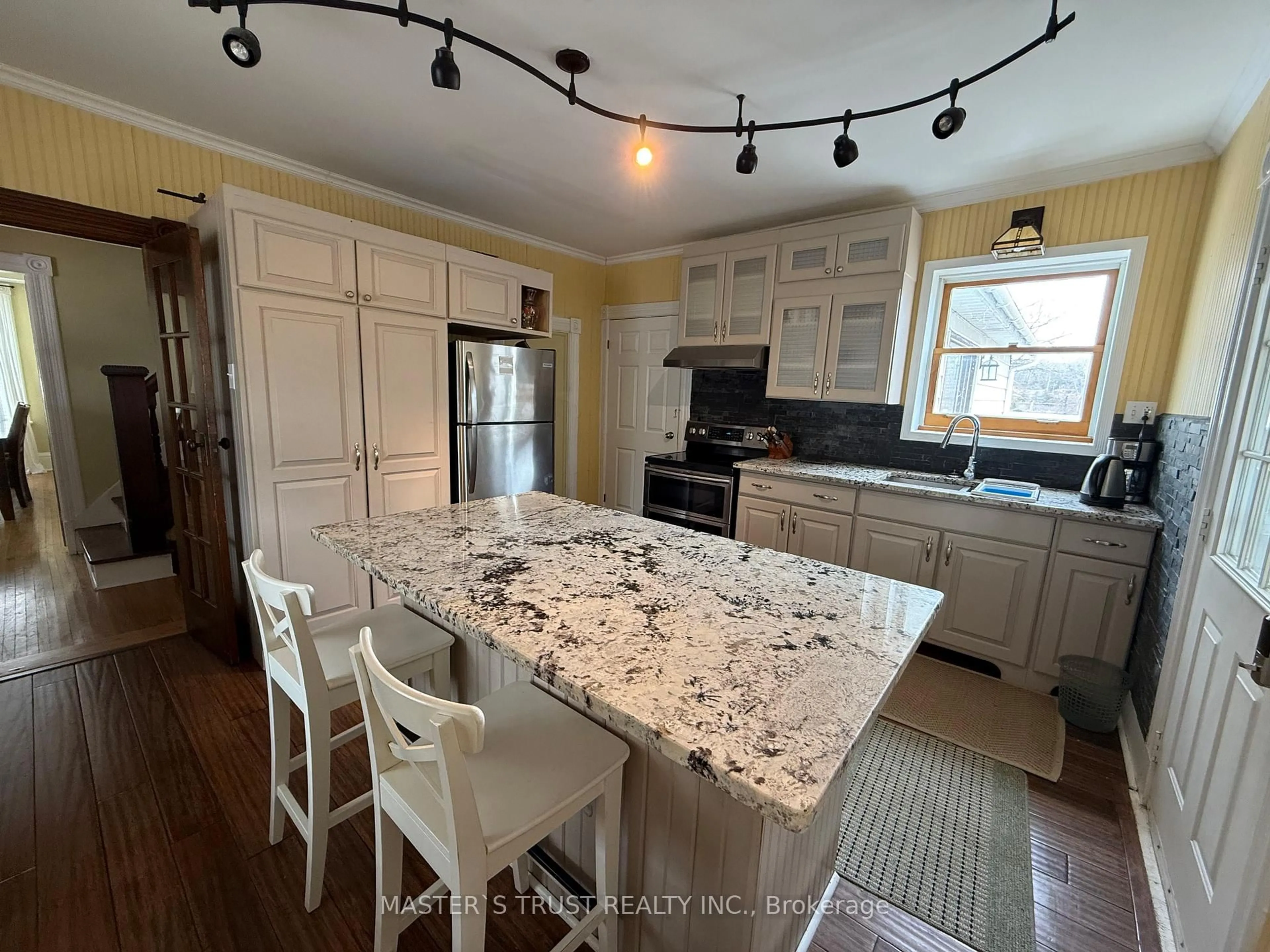 Open concept kitchen, ceramic/tile floor for 78 North Trent St, Hastings Ontario K0K 2C0