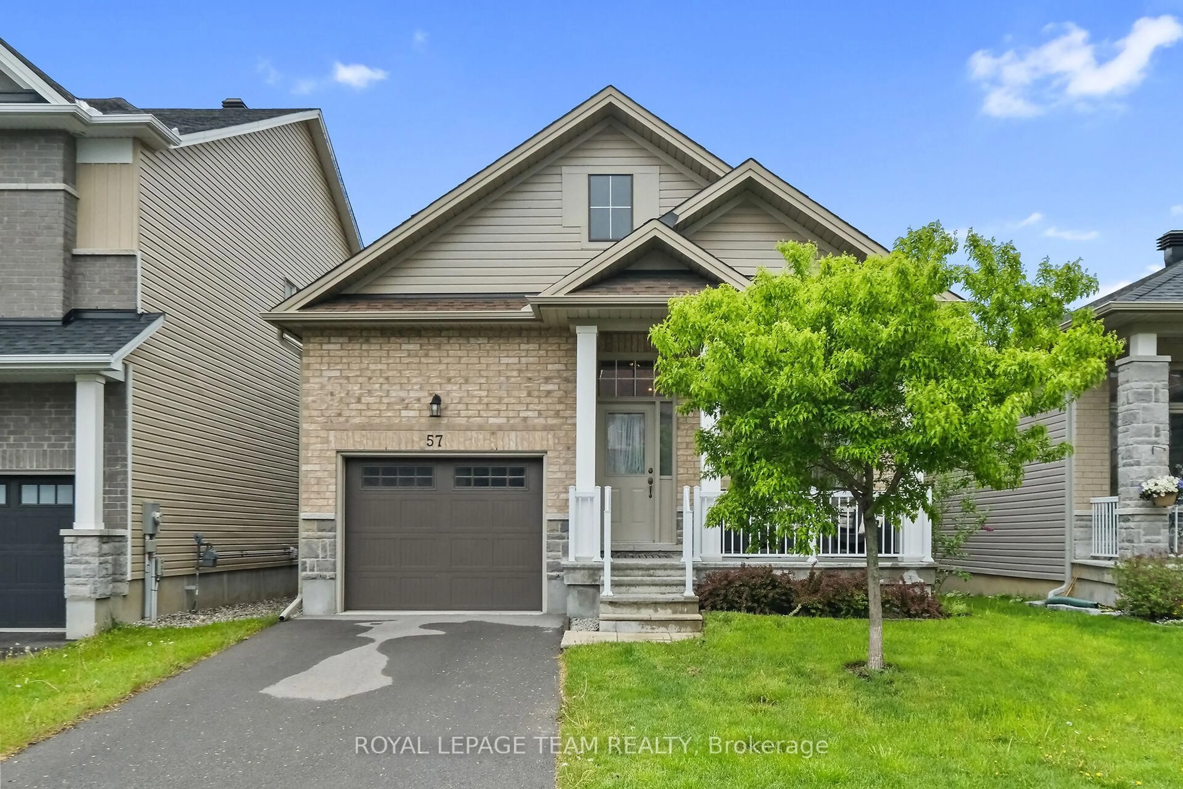 Home with brick exterior material, street for 57 Borland Dr, Carleton Place Ontario K7C 0K8