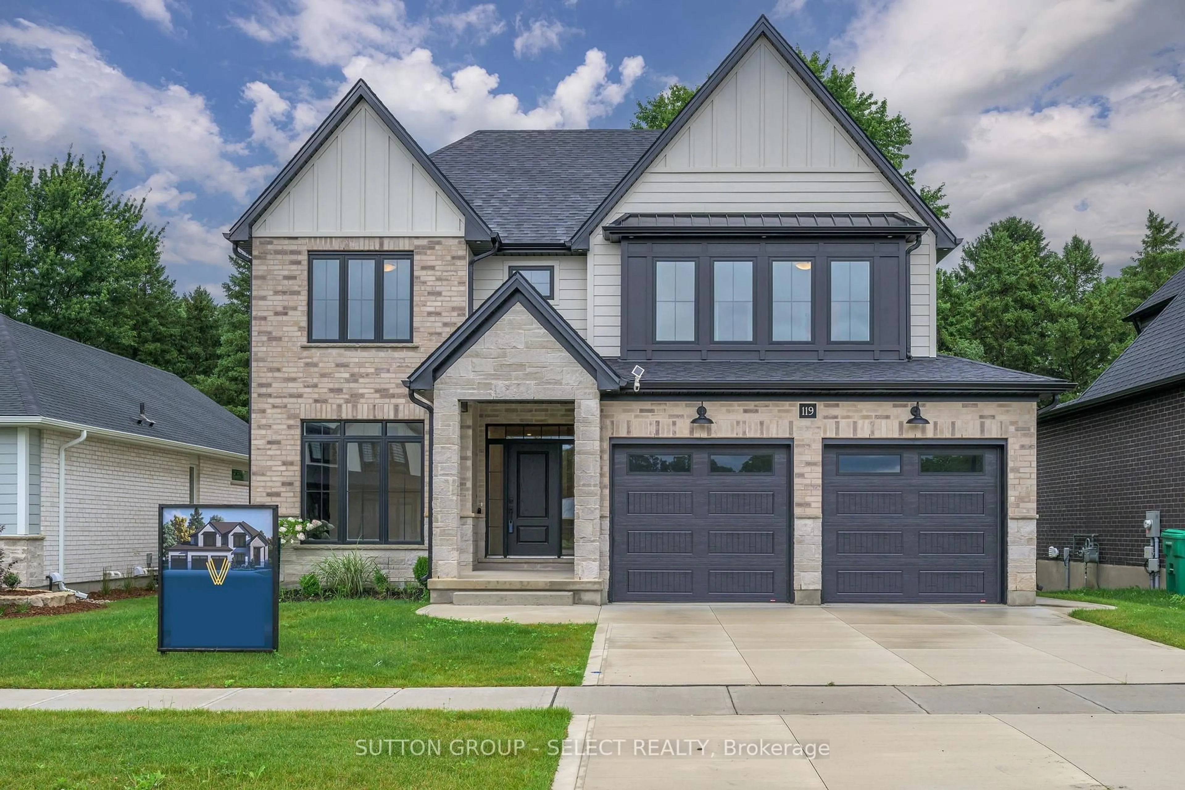Home with brick exterior material, street for 119 Optimist Dr, Southwold Ontario N5P 3T2