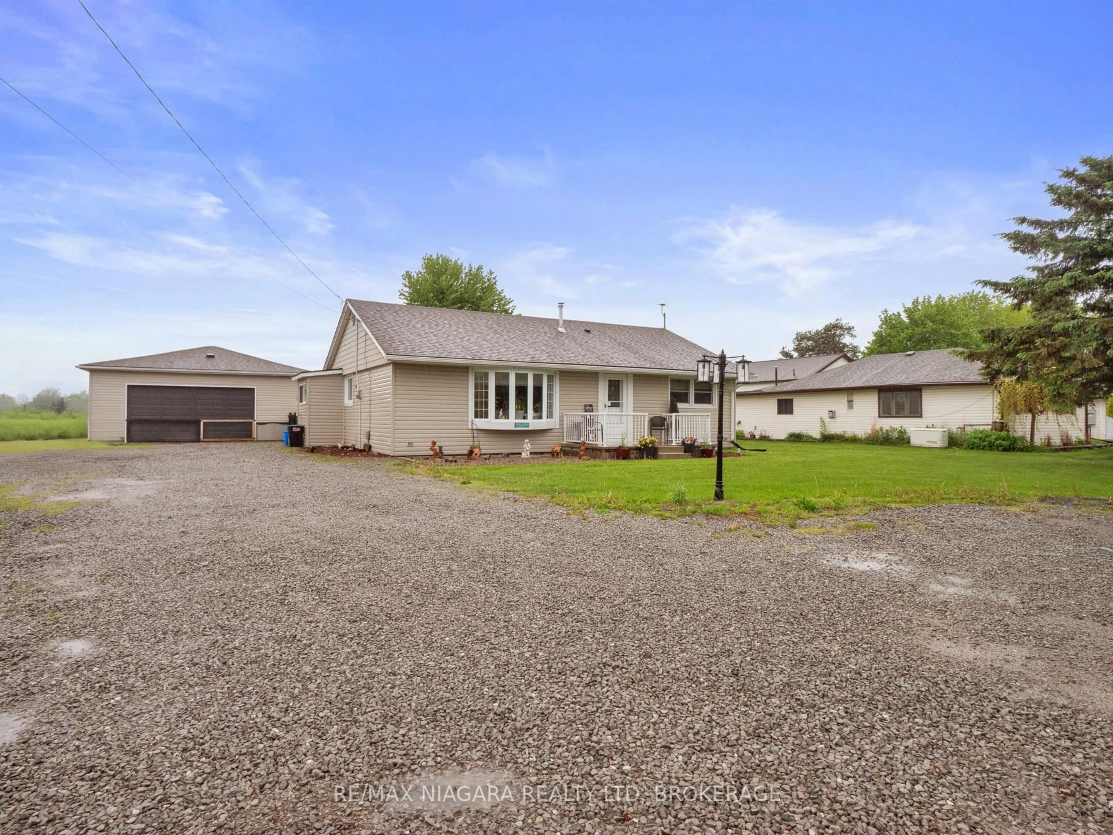 A pic from outside/outdoor area/front of a property/back of a property/a pic from drone, street for 3173 Highway 3 N/A, Port Colborne Ontario L3K 5V3