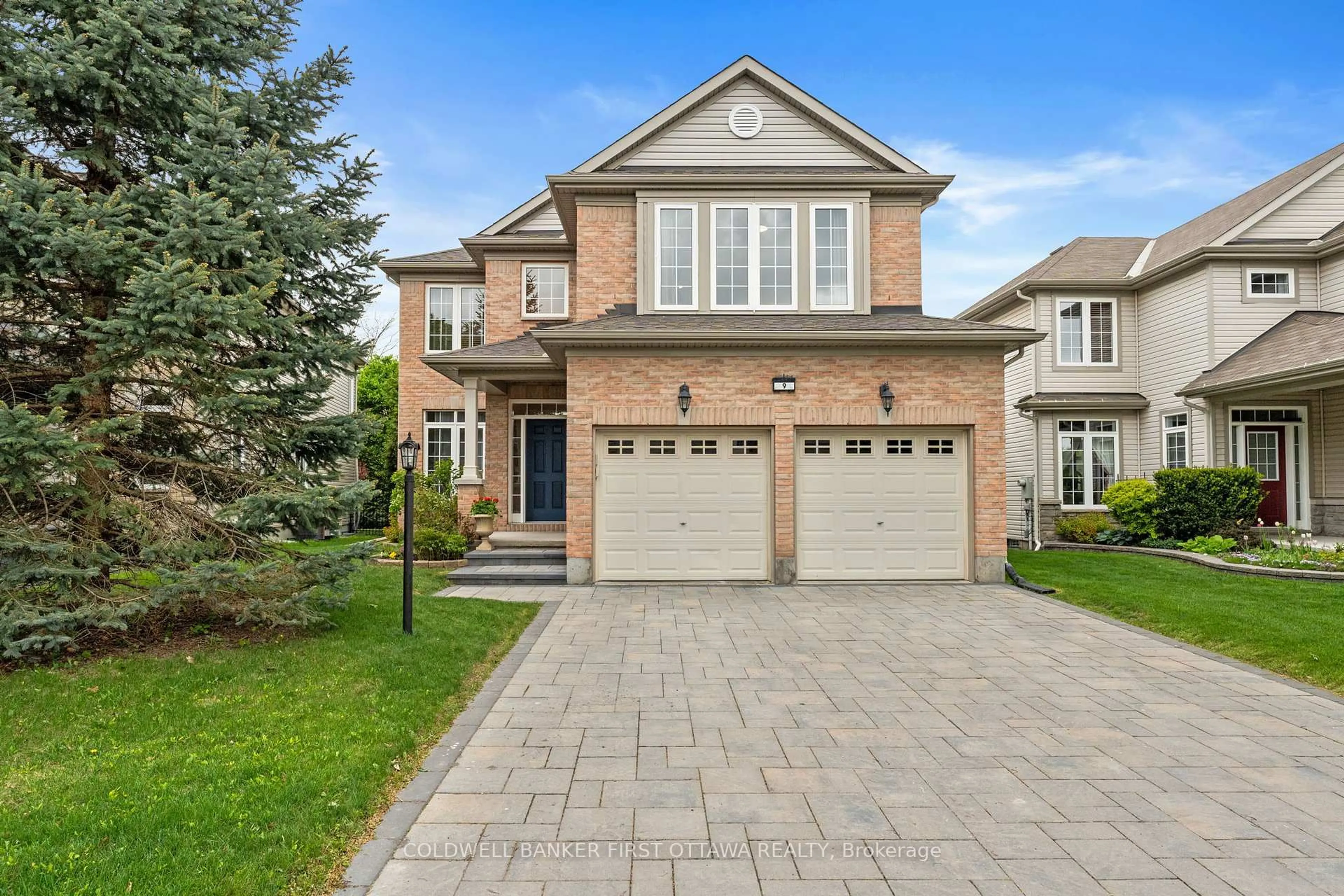 Home with brick exterior material, street for 9 Calderwood Way, Ottawa Ontario K2J 5L9