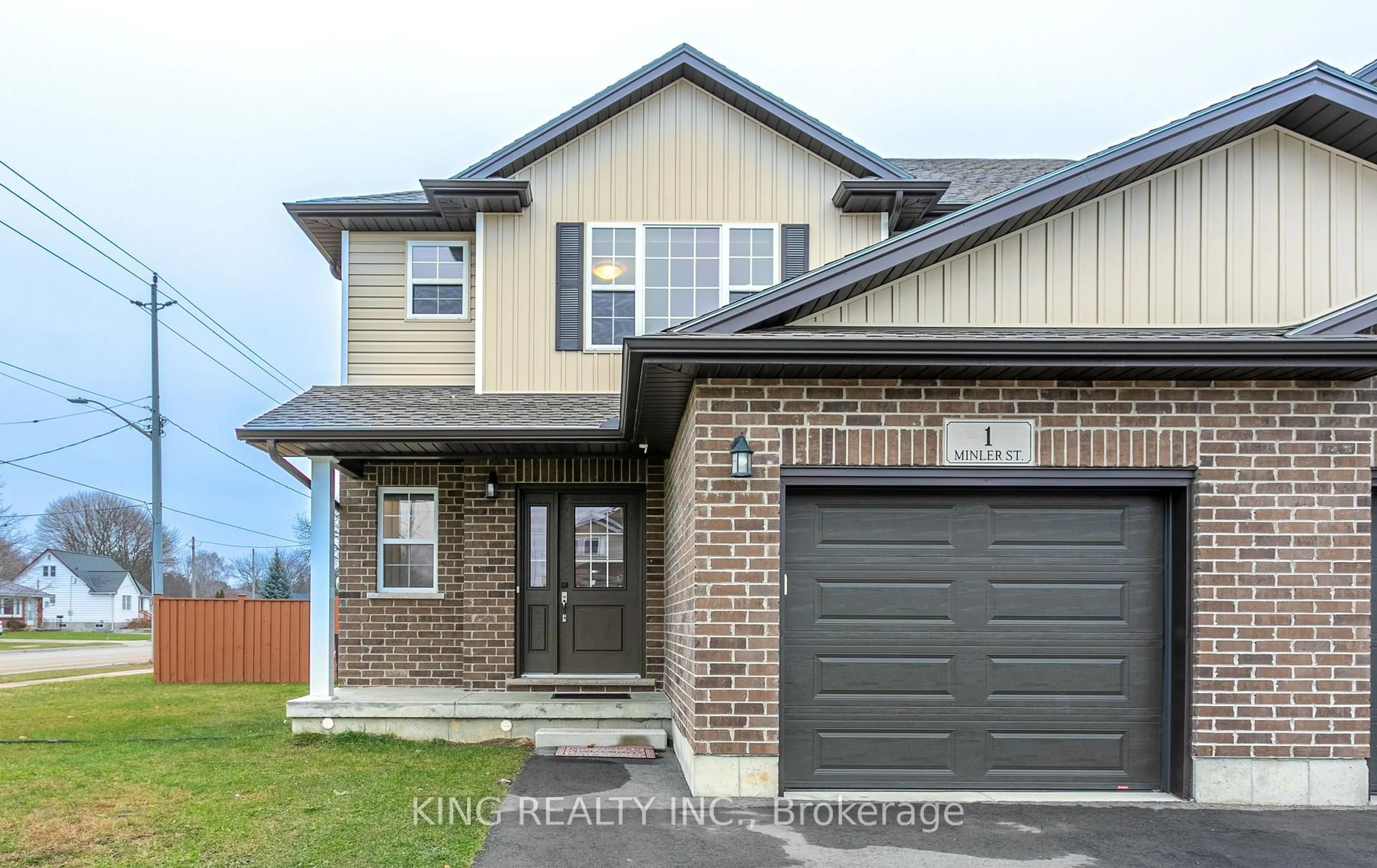 Home with brick exterior material, street for 1 MINLER St, Ingersoll Ontario N5C 0C9