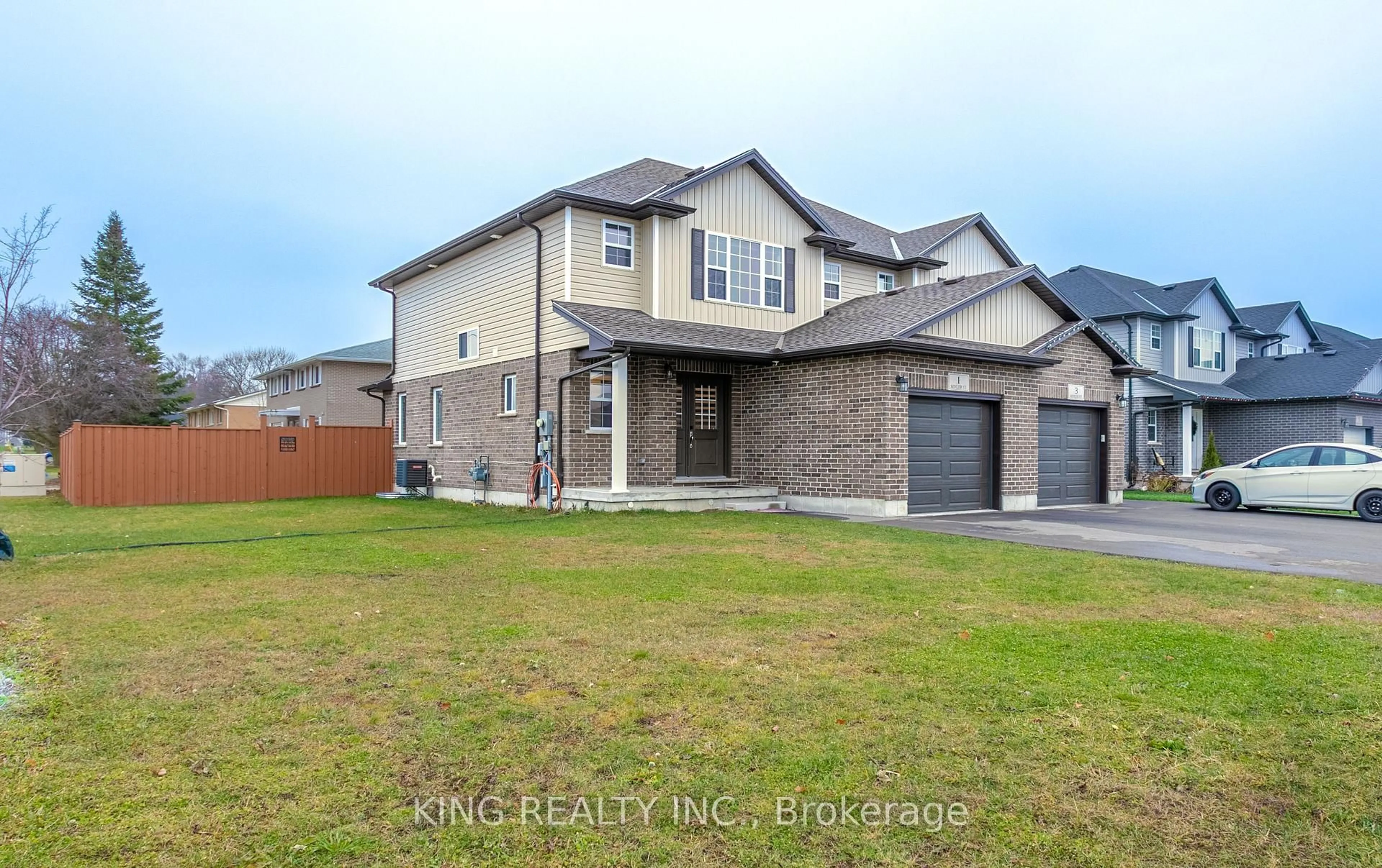 Home with brick exterior material, street for 1 MINLER St, Ingersoll Ontario N5C 0C9