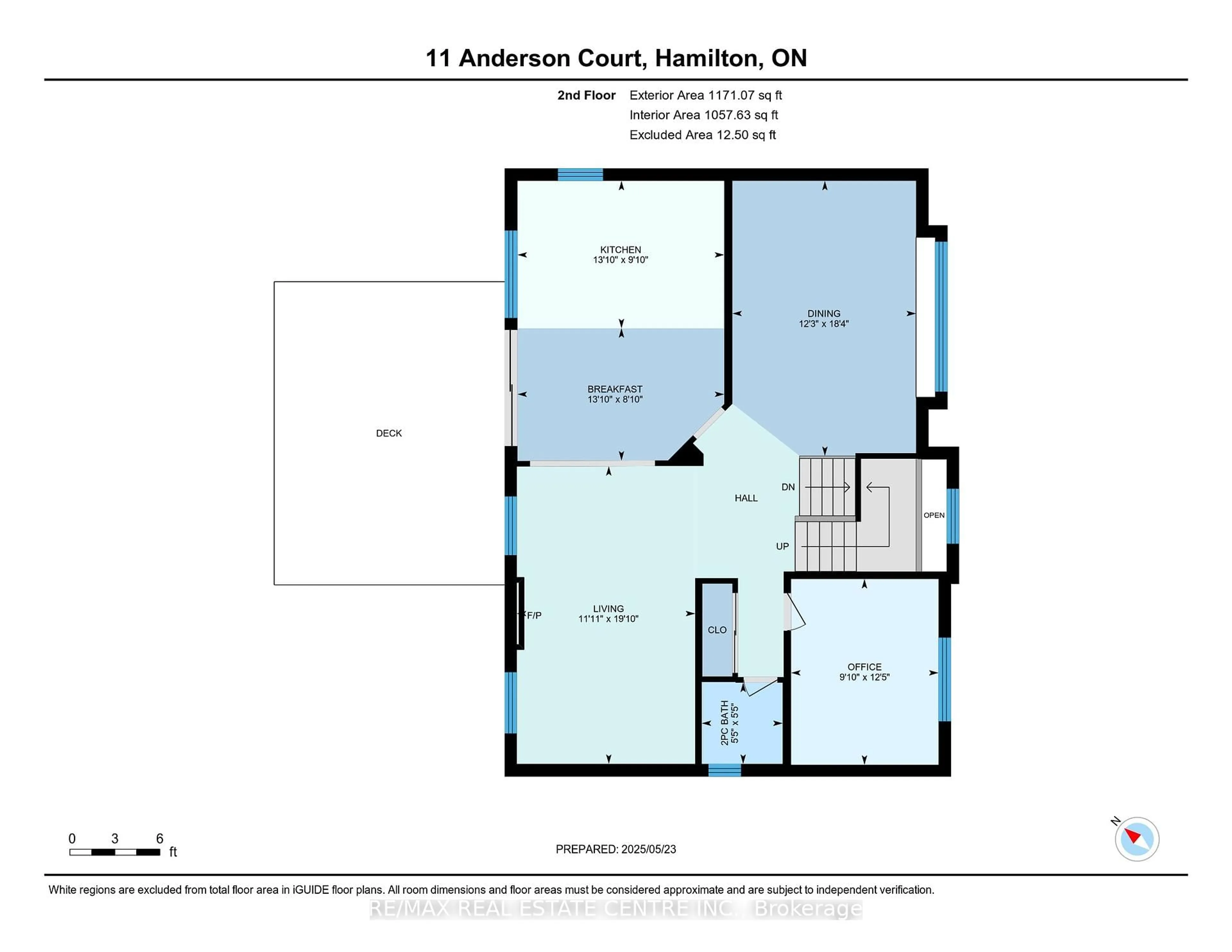 Floor plan for 11 Anderson Crt, Hamilton Ontario L9G 4Z7