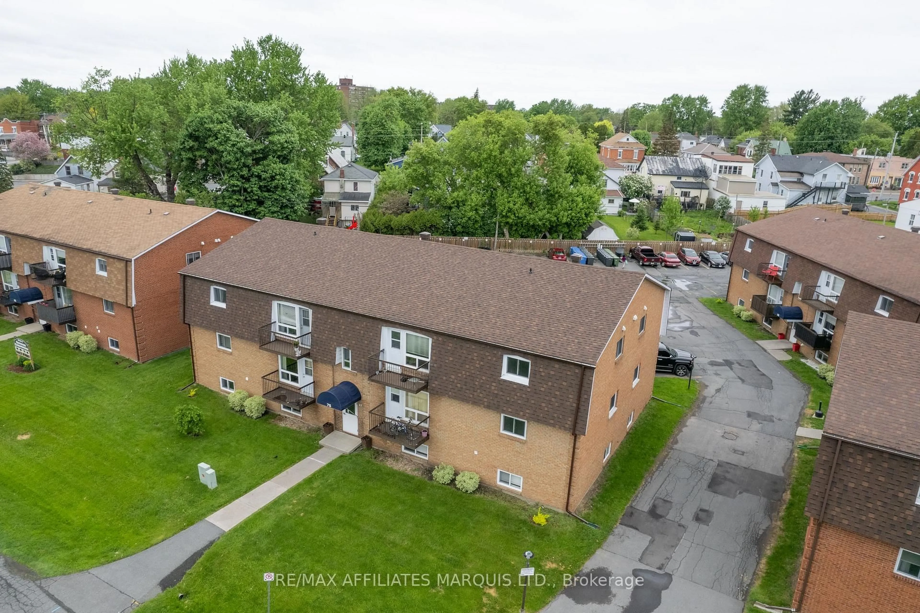 A pic from outside/outdoor area/front of a property/back of a property/a pic from drone, street for 75 Race St #8, Cornwall Ontario K6H 1G7