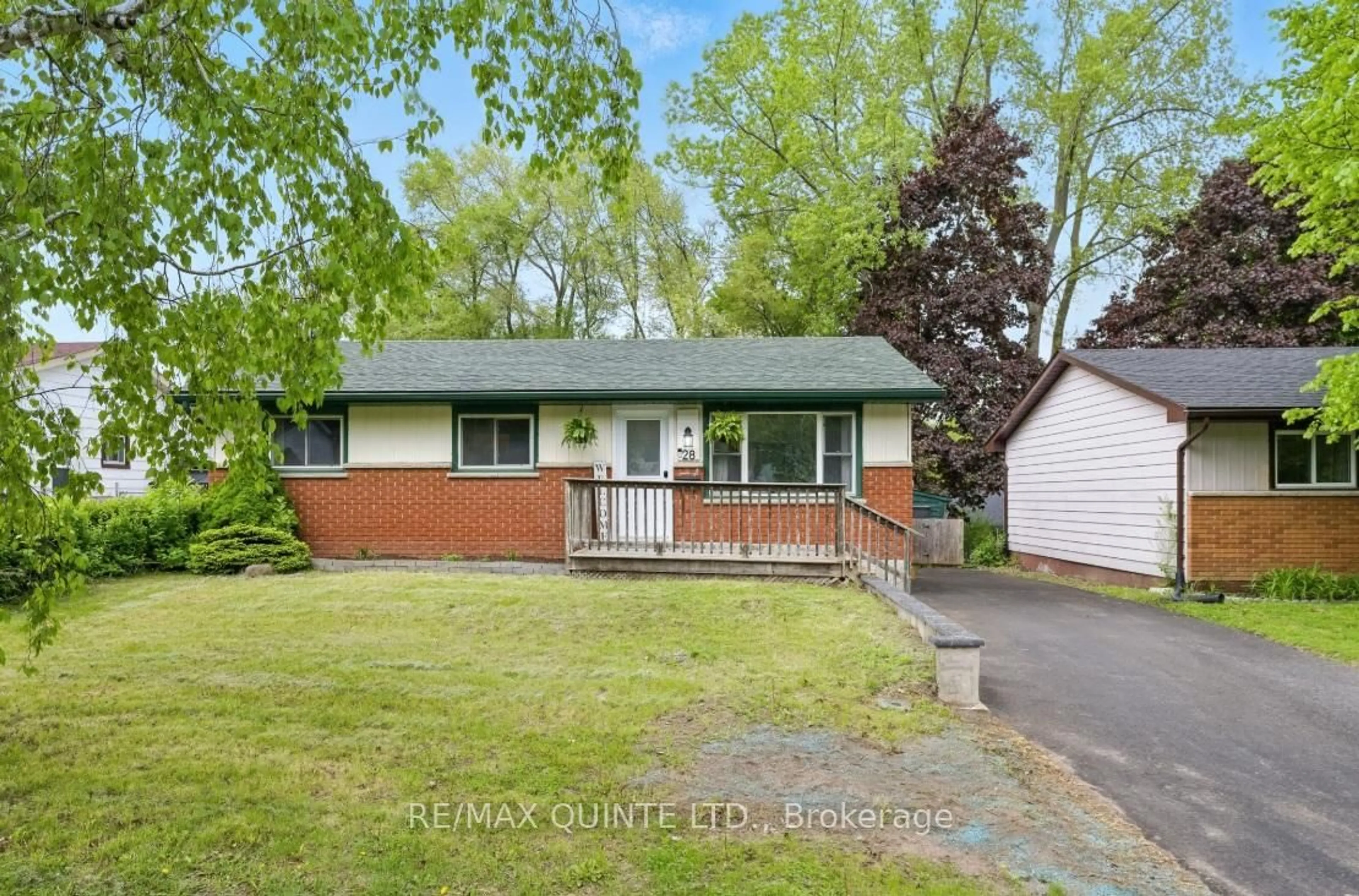 Home with vinyl exterior material, street for 28 Radeski St, Quinte West Ontario K8V 6B5
