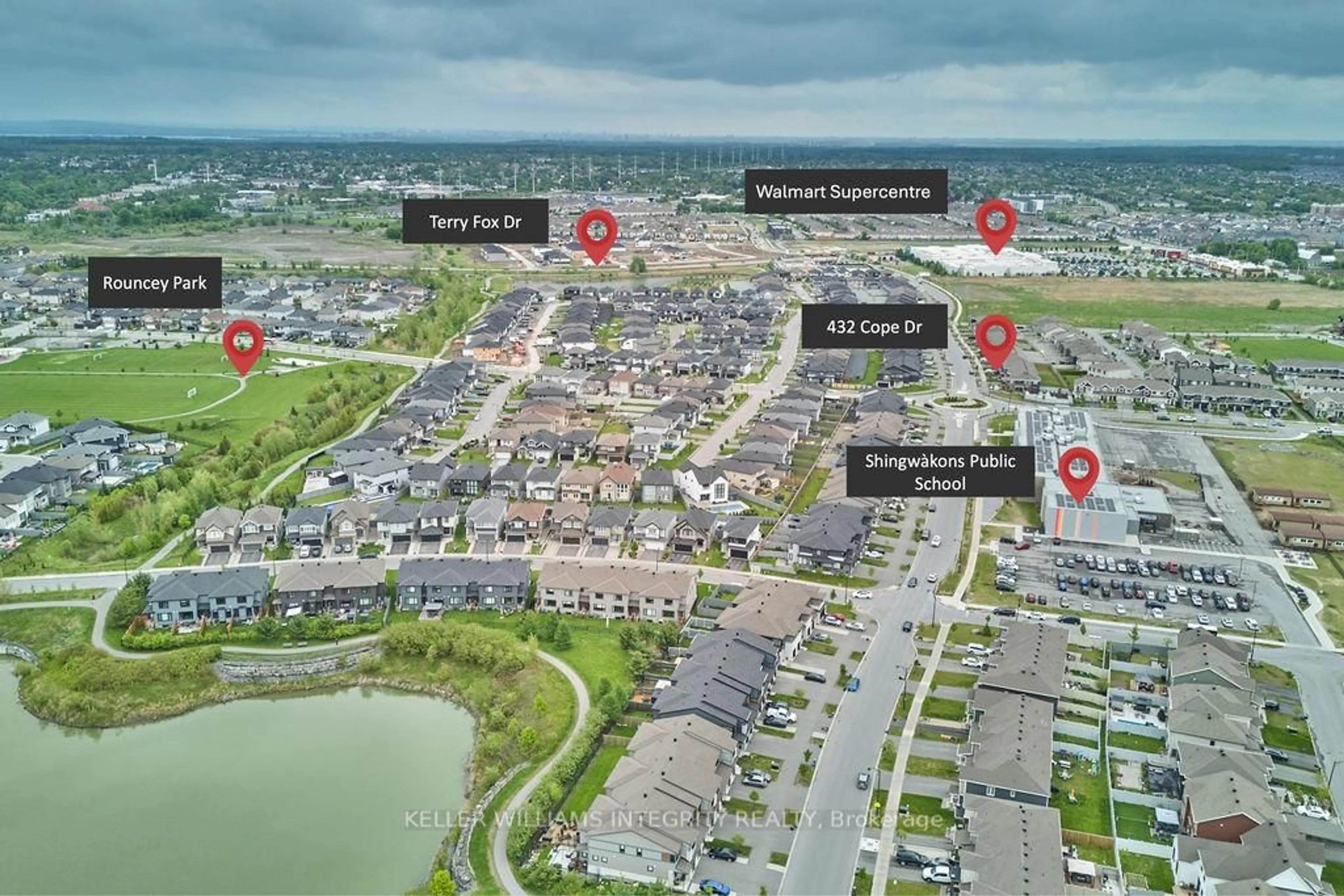 A pic from outside/outdoor area/front of a property/back of a property/a pic from drone, street for 432 Cope Dr, Ottawa Ontario K2S 1B6