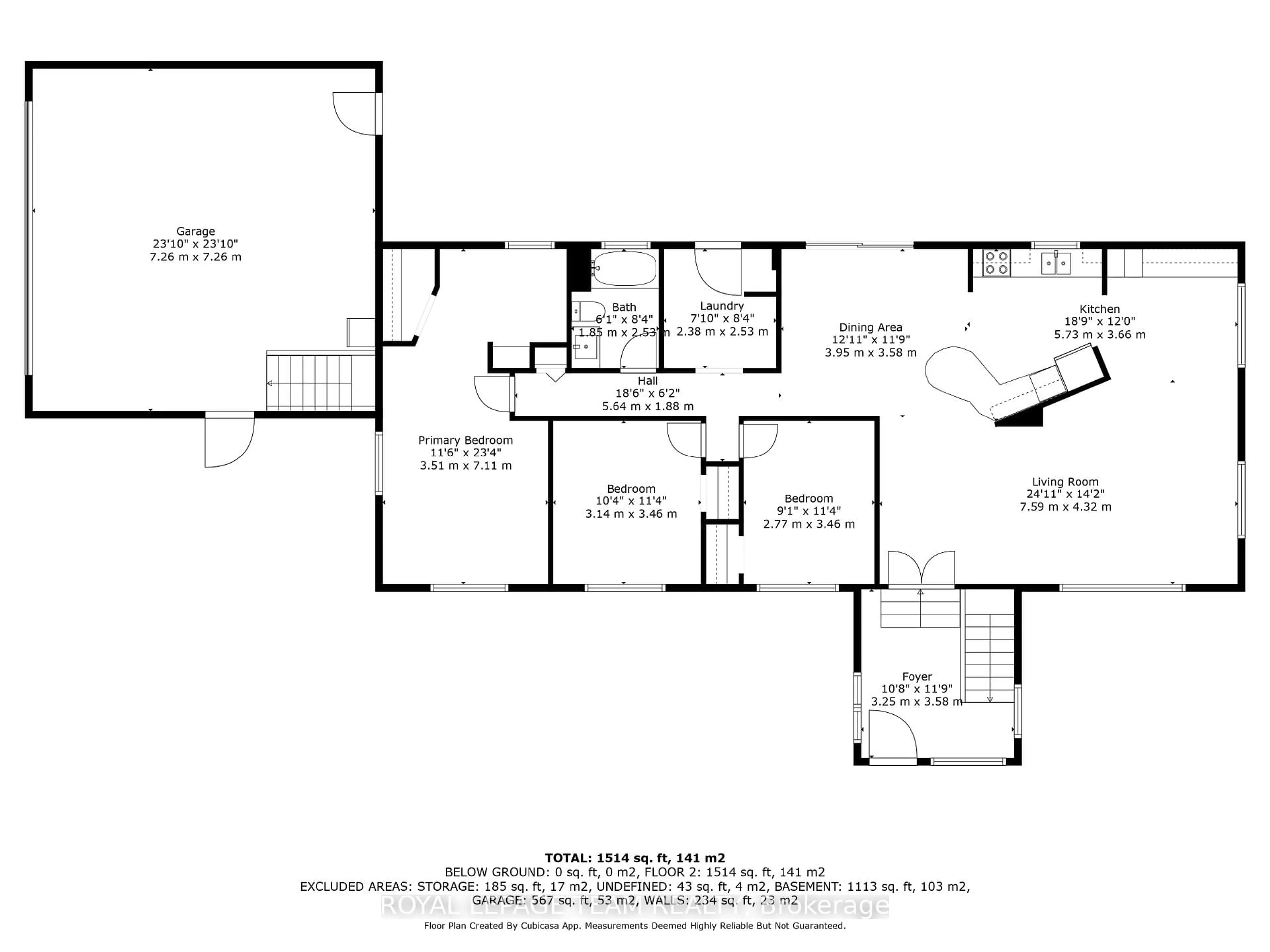 Floor plan for 2176 Development Rd, North Dundas Ontario K0E 1S0